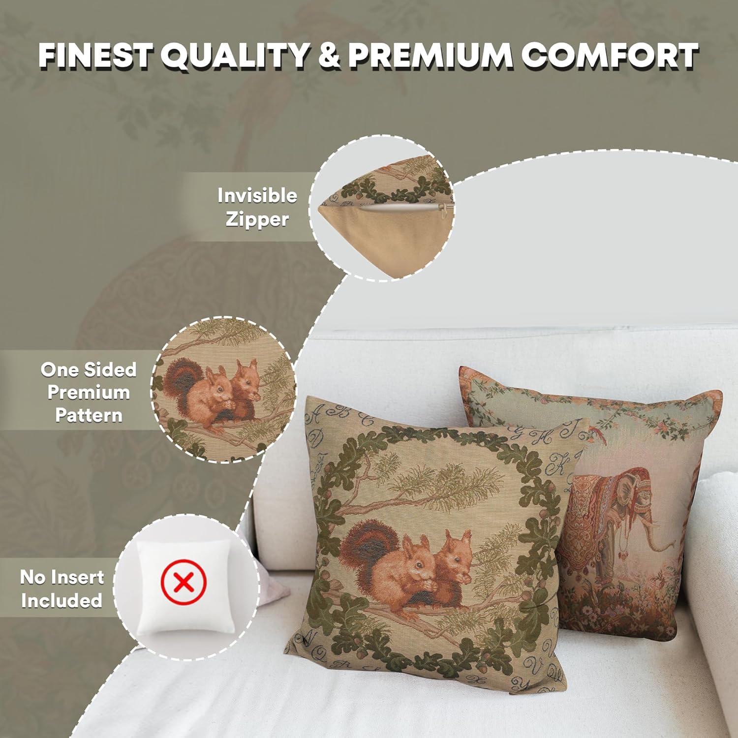 Charlotte Home Furnishings Animals & Wildlife Cotton Blend Pillow Cover