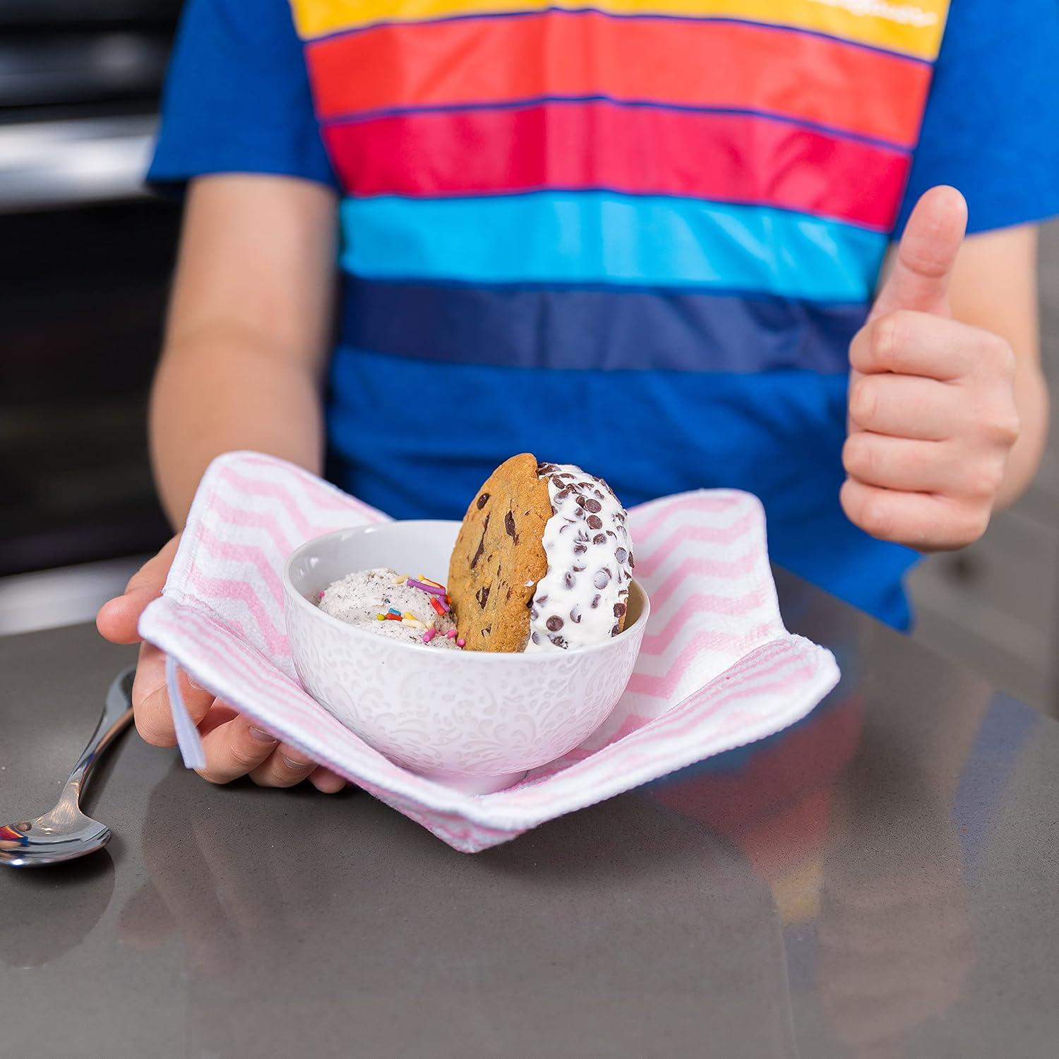 Microwave Bowl Holder Set of 5 Hot Bowl Holders Heat Insulated Microfiber & Sponge Heat Resistant Bowl Cozies for Hot & Cold Food Bowl Holder for Soup, Pasta, Noodles & Rice Bowl