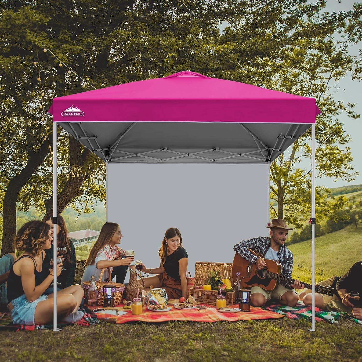 8 Ft. W x 8 Ft. D Steel Pop-Up Canopy