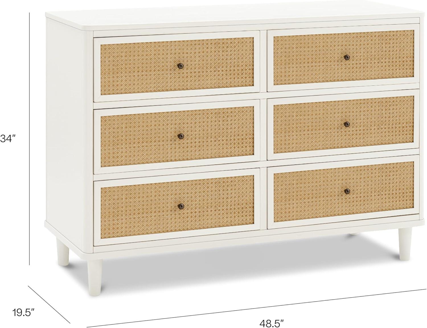 Marin 6 Drawer 19.49" W Dresser