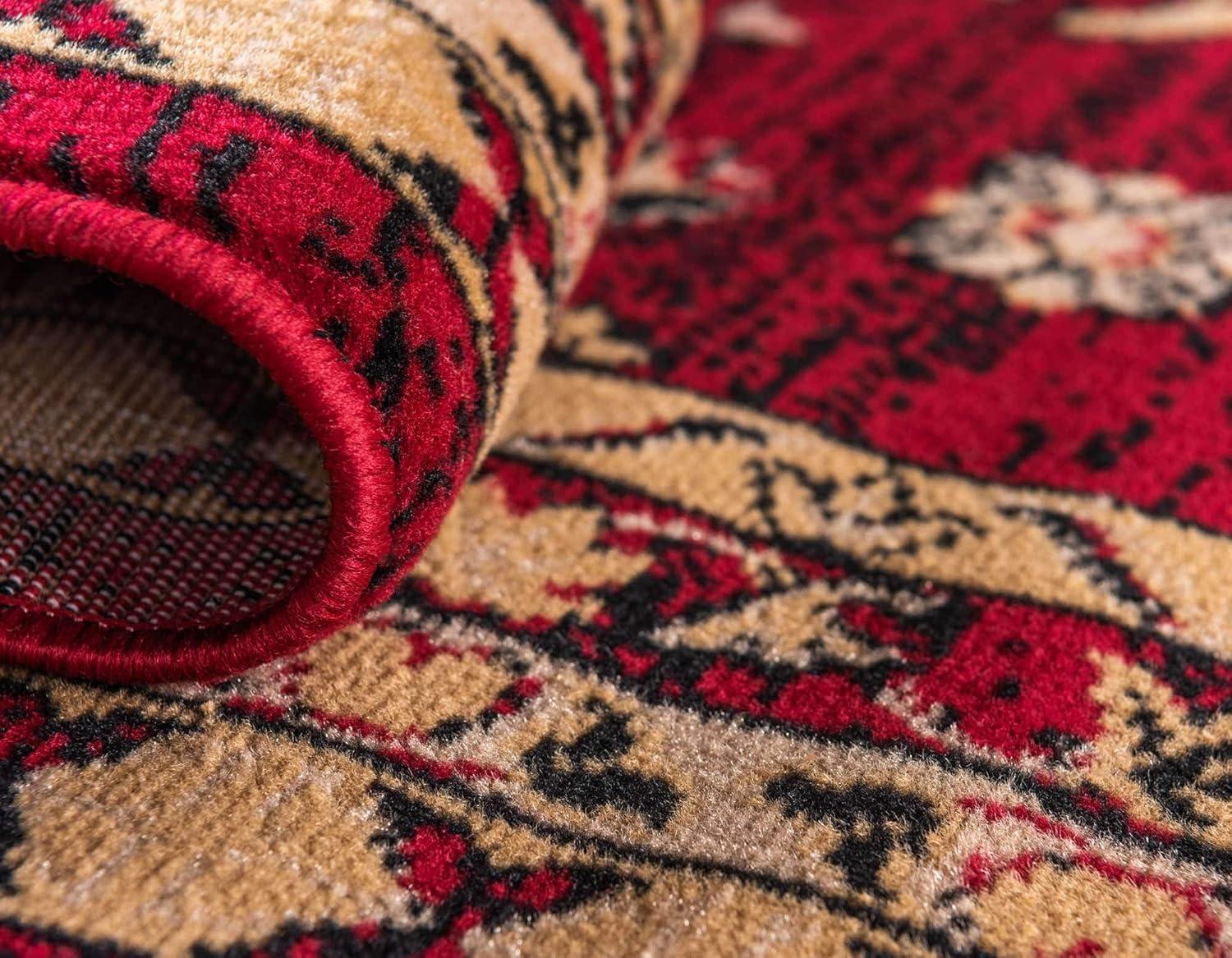 Unique Loom 2' 0 x 3' 1 Red Taftan Oasis Area Rug