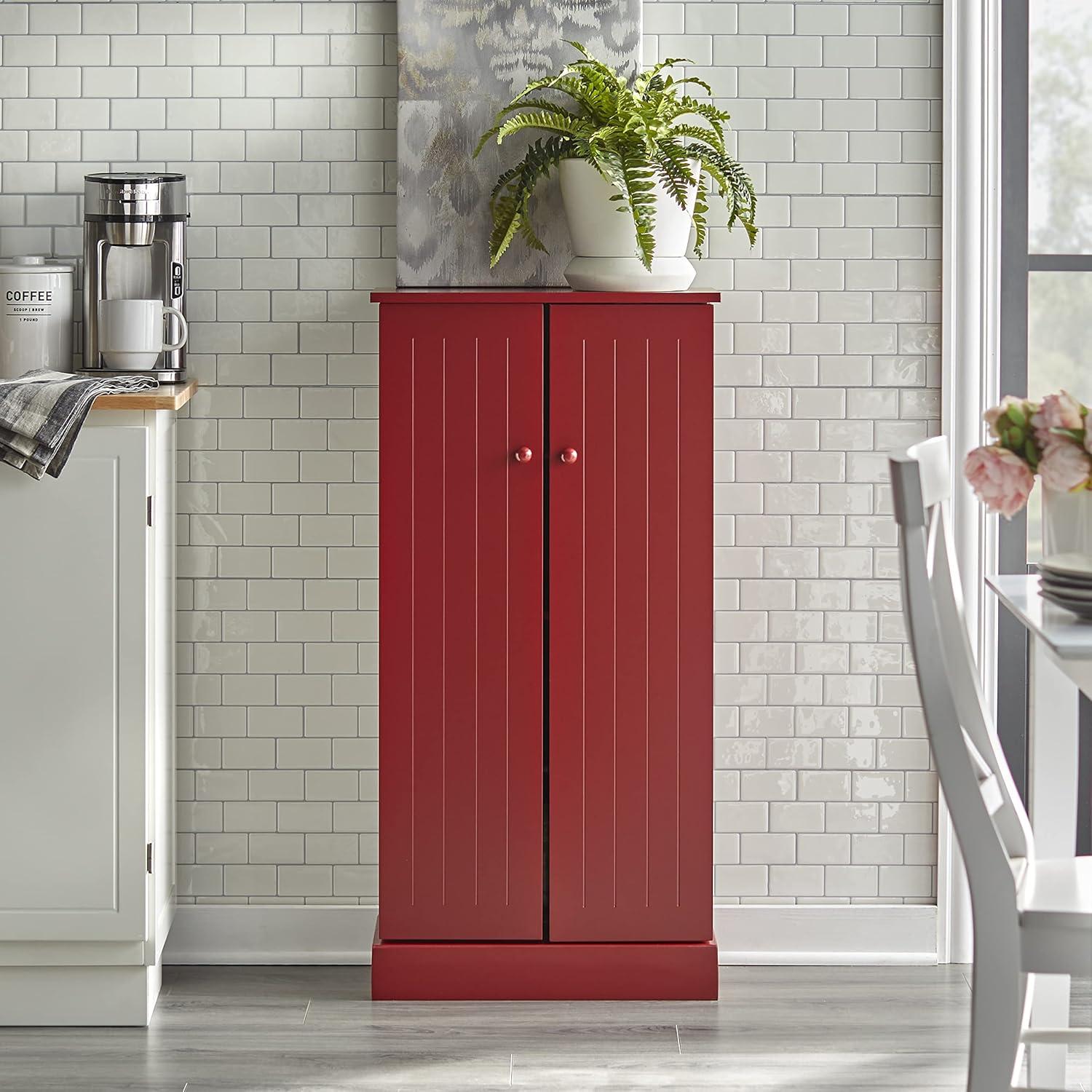 Simple Living  Pine Utility Kitchen Pantry