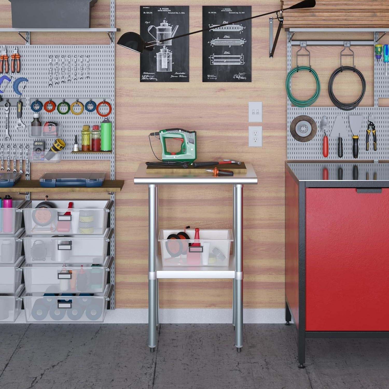 Amgood 24 in. x 18 in. Stainless Steel Table