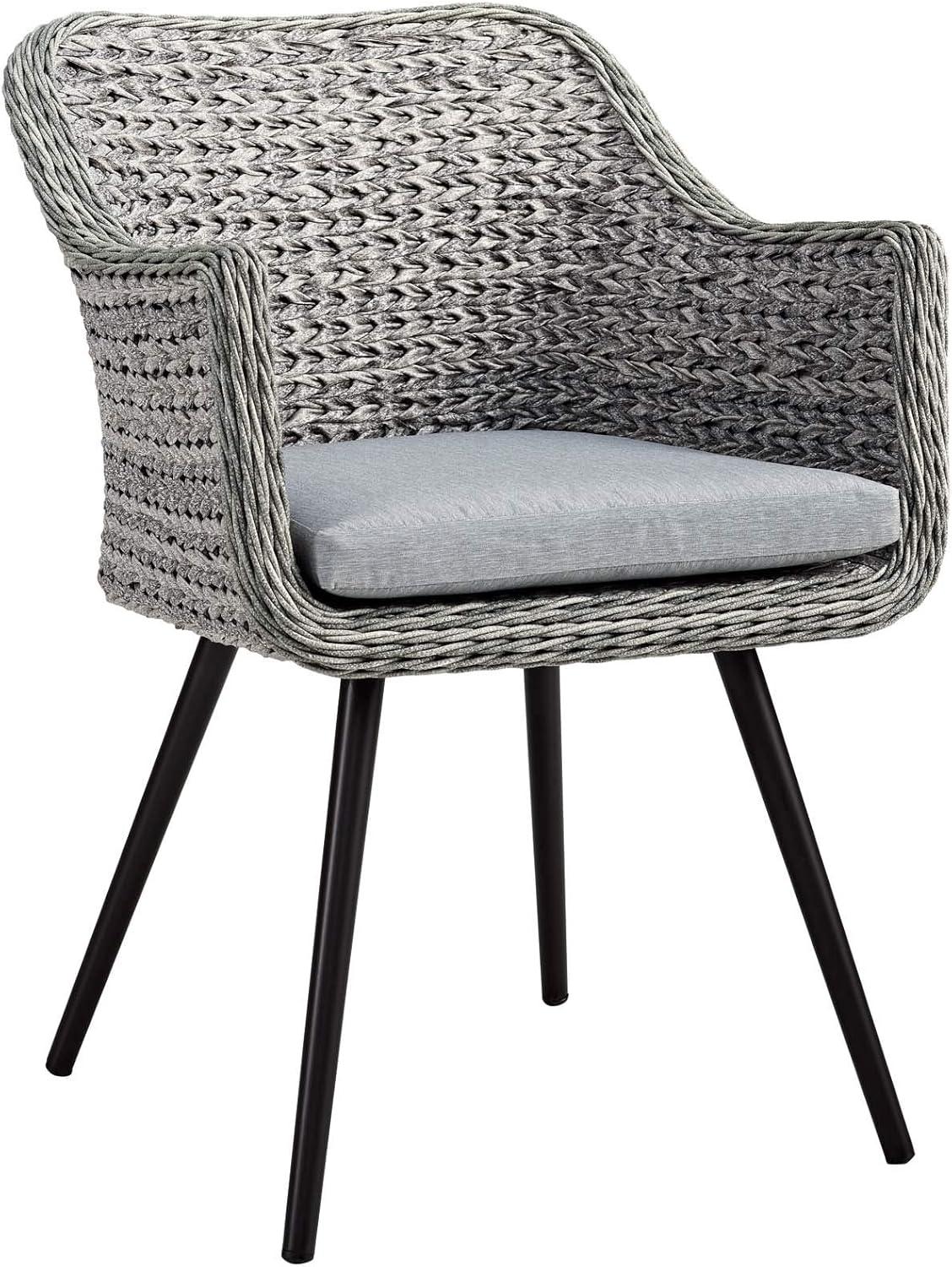 Endeavor Outdoor Patio Wicker Rattan Dining Armchair by Modway