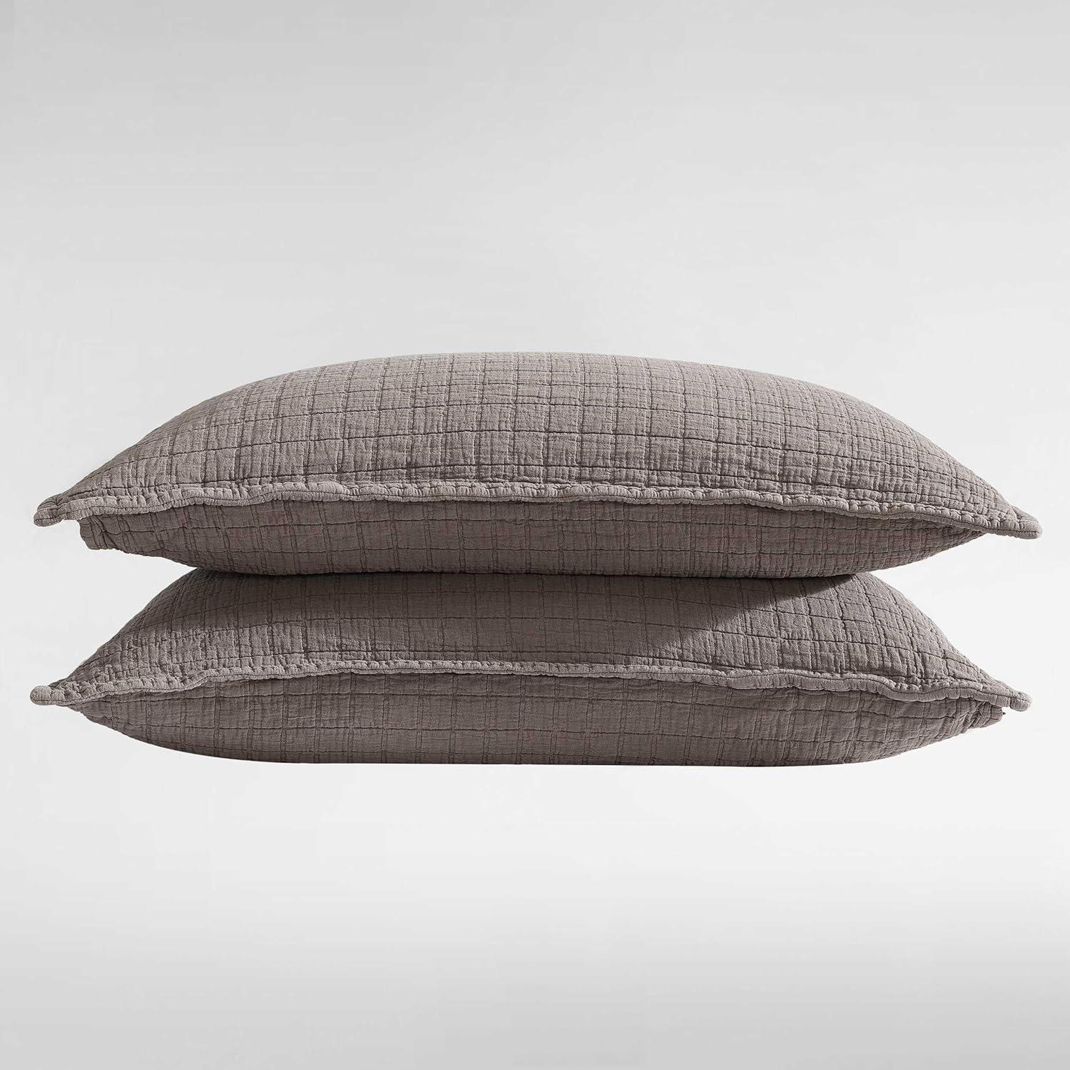 Essential Garment Washed Solid Reversible Cotton Coverlet