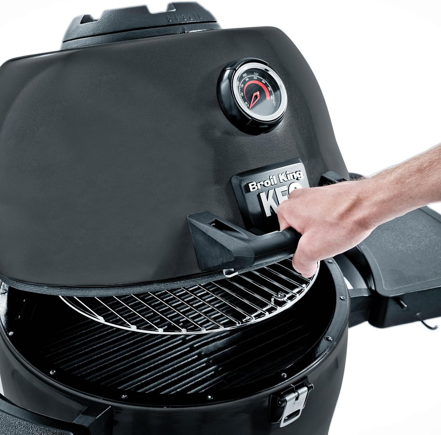 Broil King 19" Black Cast Iron and Chrome Grill Grate Set