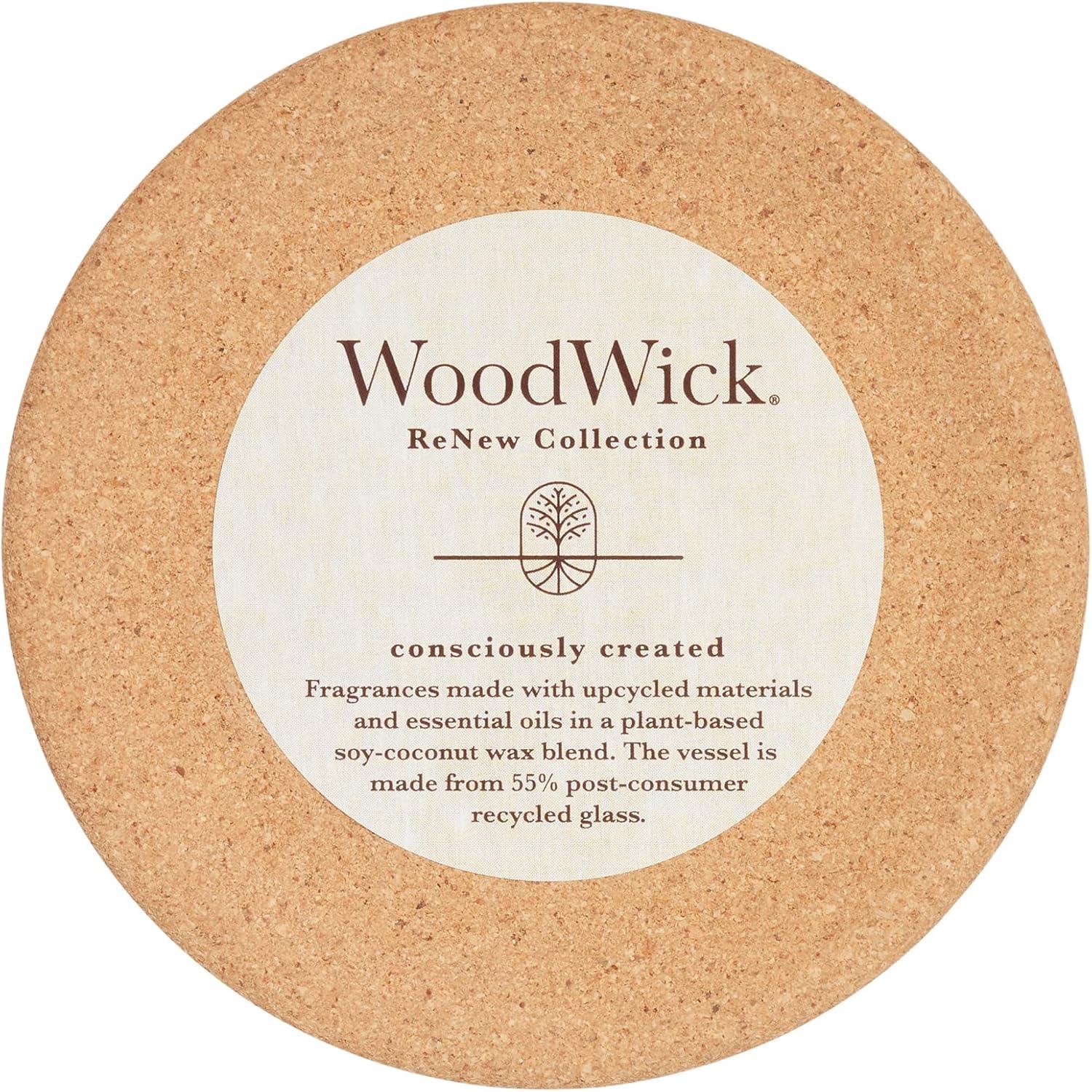 WoodWick ReNew Recycled Glass Black Currant and Rose  Candle 13oz