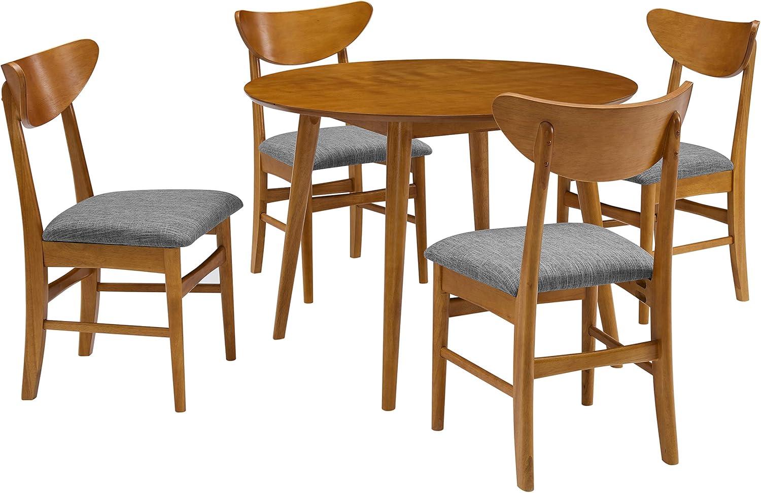 Landon 5 - Piece Solid Wood Top Dining Set