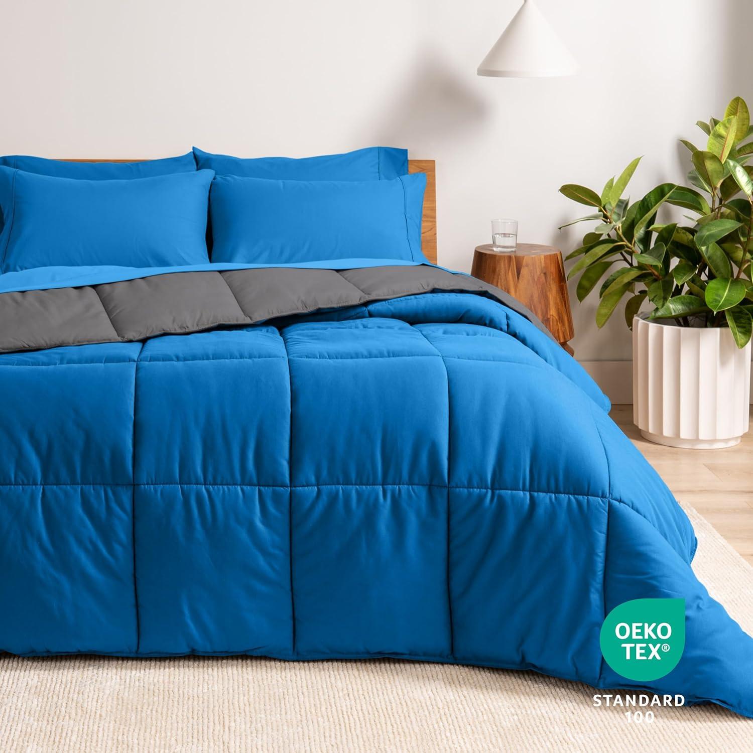 Bare Home 1800 Premium Microfiber Reversible Bed-In-A-Bag