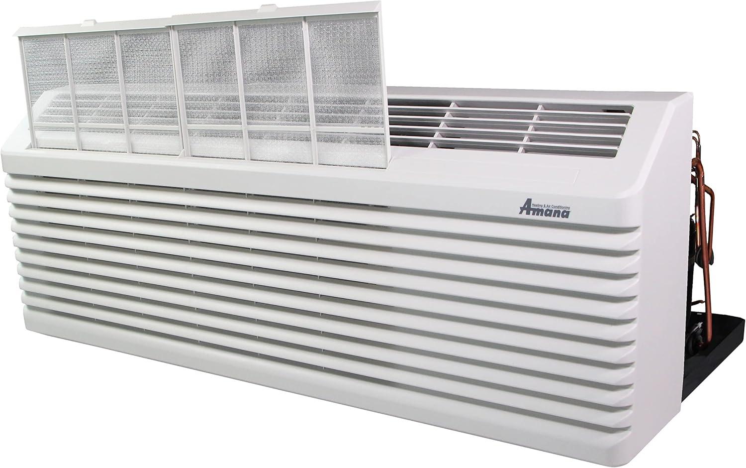 Amana PTAC 9,000 BTU Air Conditioner PTC093K35AXXX with 3.5 KW Heater with Thermostat 20 Amp Plug