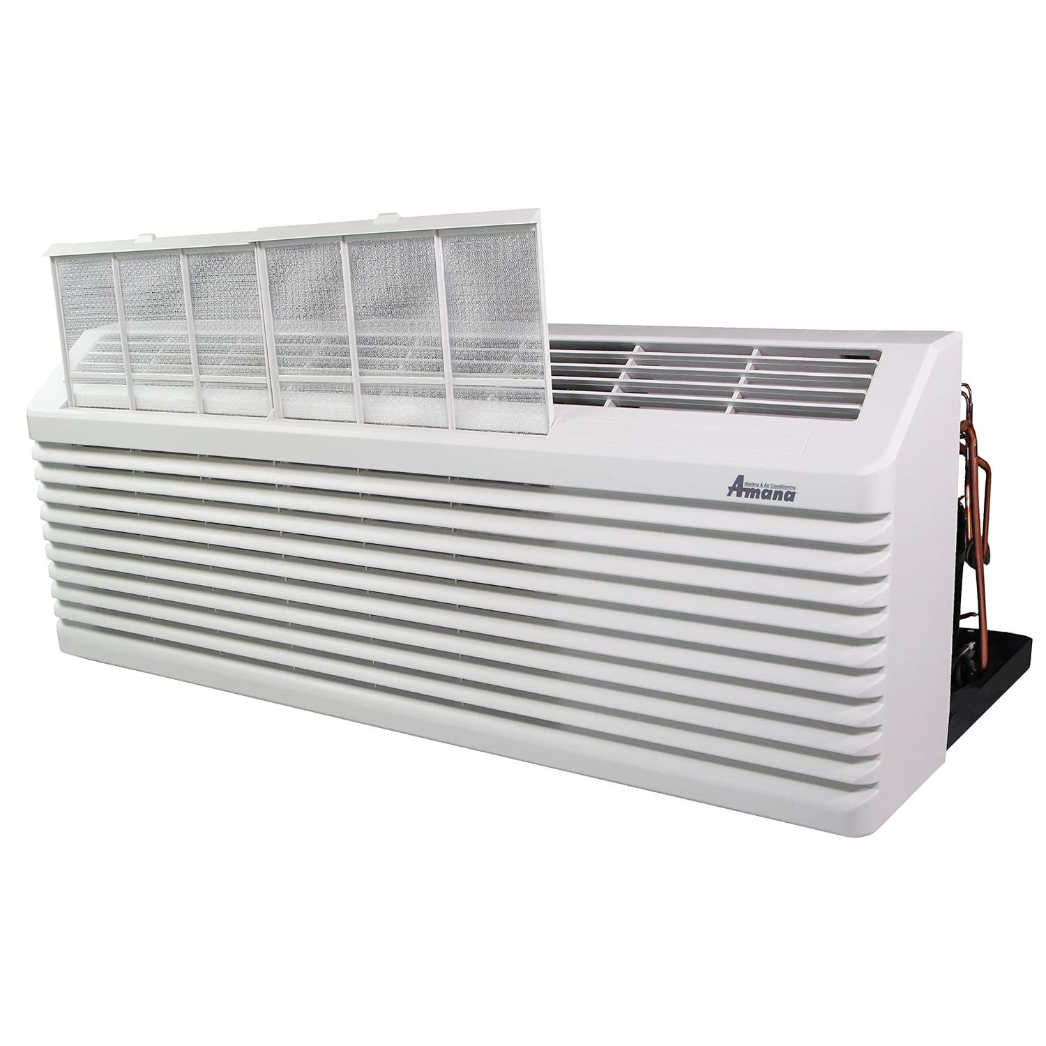 Amana PTAC 9,000 BTU Air Conditioner PTC093K35AXXX with 3.5 KW Heater with Thermostat 20 Amp Plug