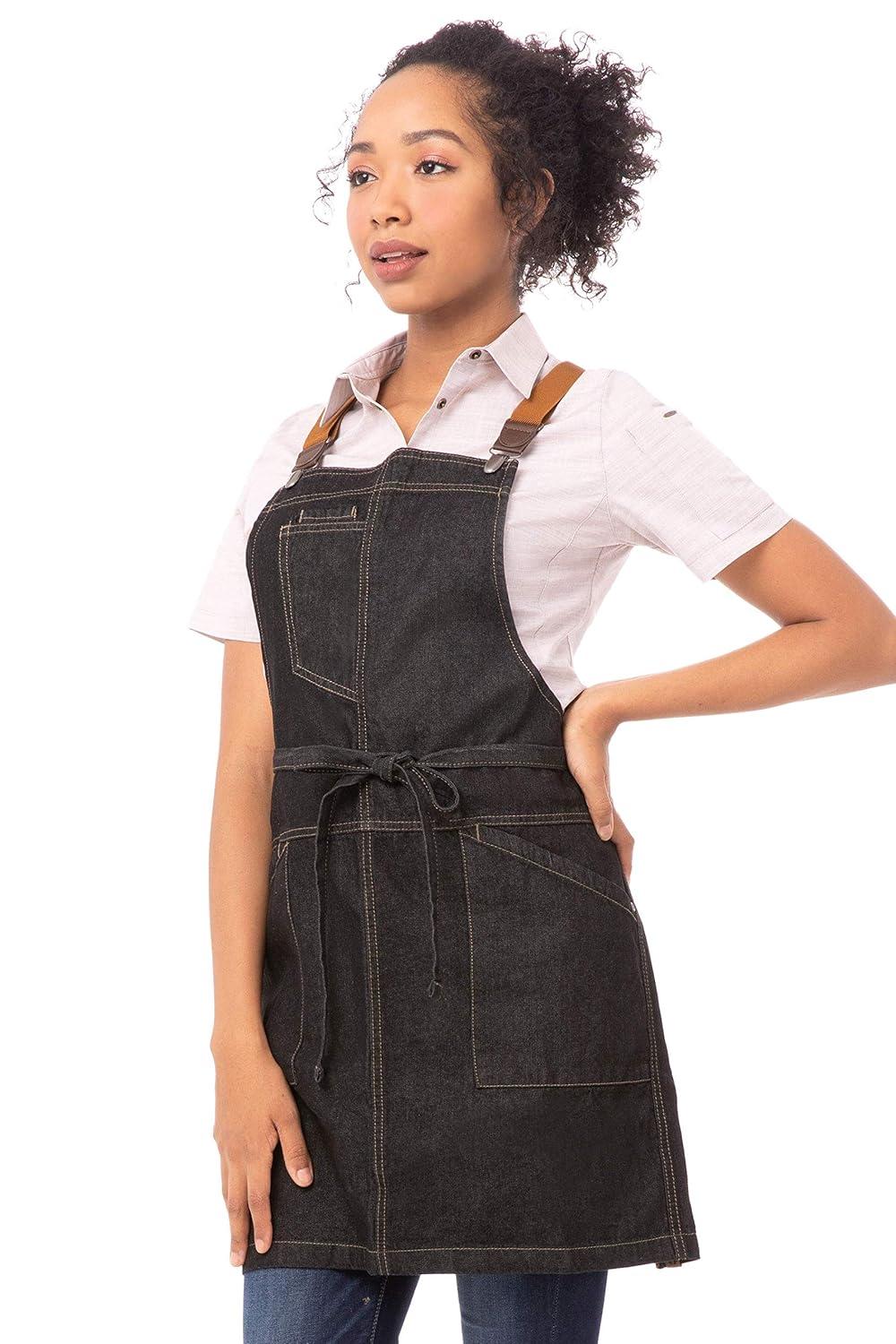 Chef Works Unisex Berkeley Short Bib Apron