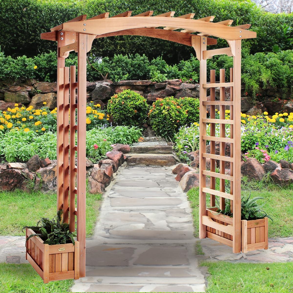 All Things Cedar GA87 Garden Arbor - 60L x 25W x 86H