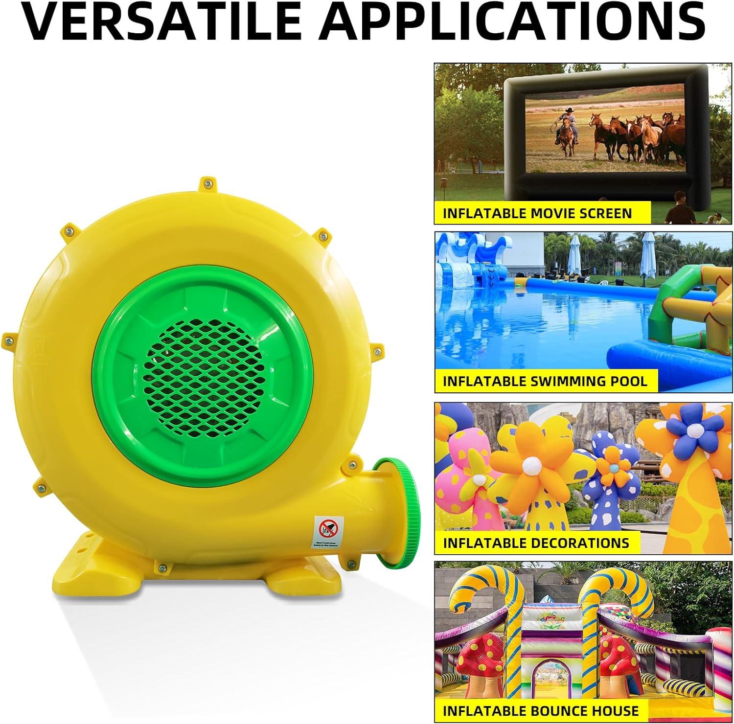 Costway Air Blower Pump Fan 480 Watt 0.6HP For Inflatable Bounce House Bouncy Castle