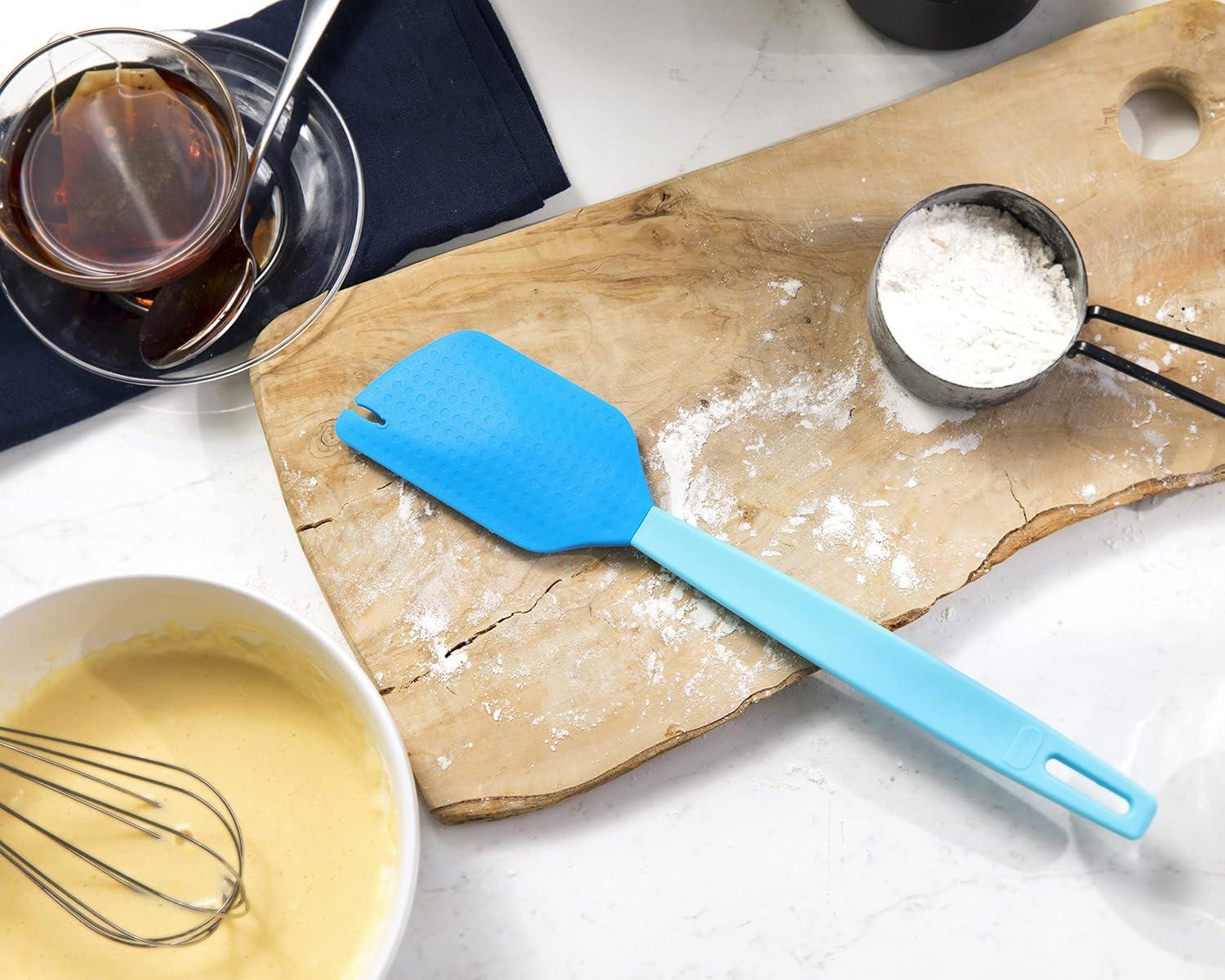 Talisman Designs 2-in-1 Beater Scraper Spatula, Blue