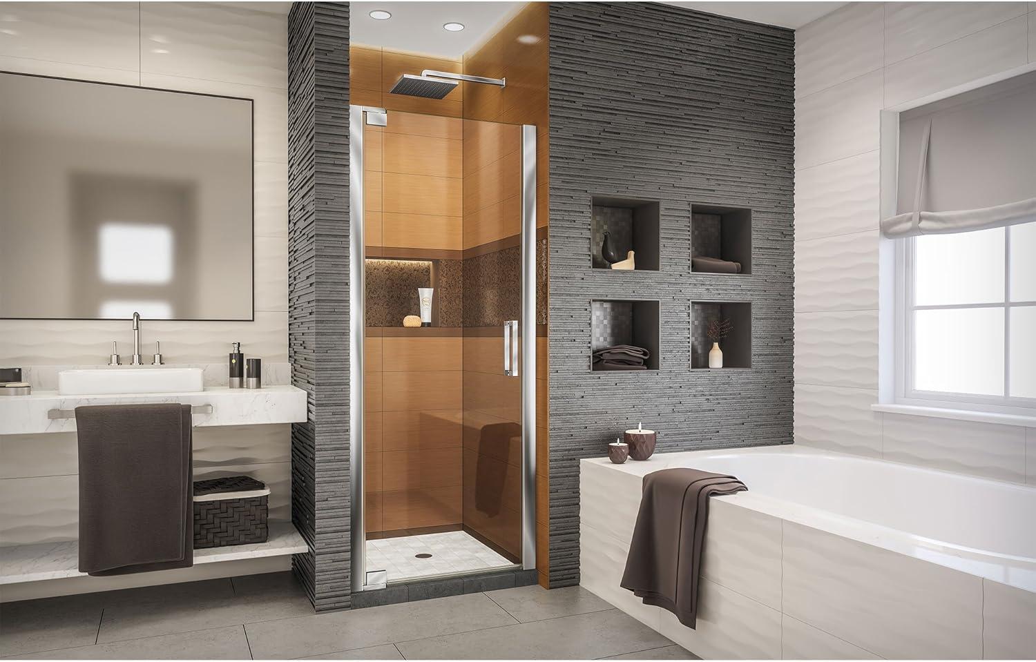 Elegance-LS 27" W x 72" H Pivot Frameless Shower Door with ClearMax™ Technology