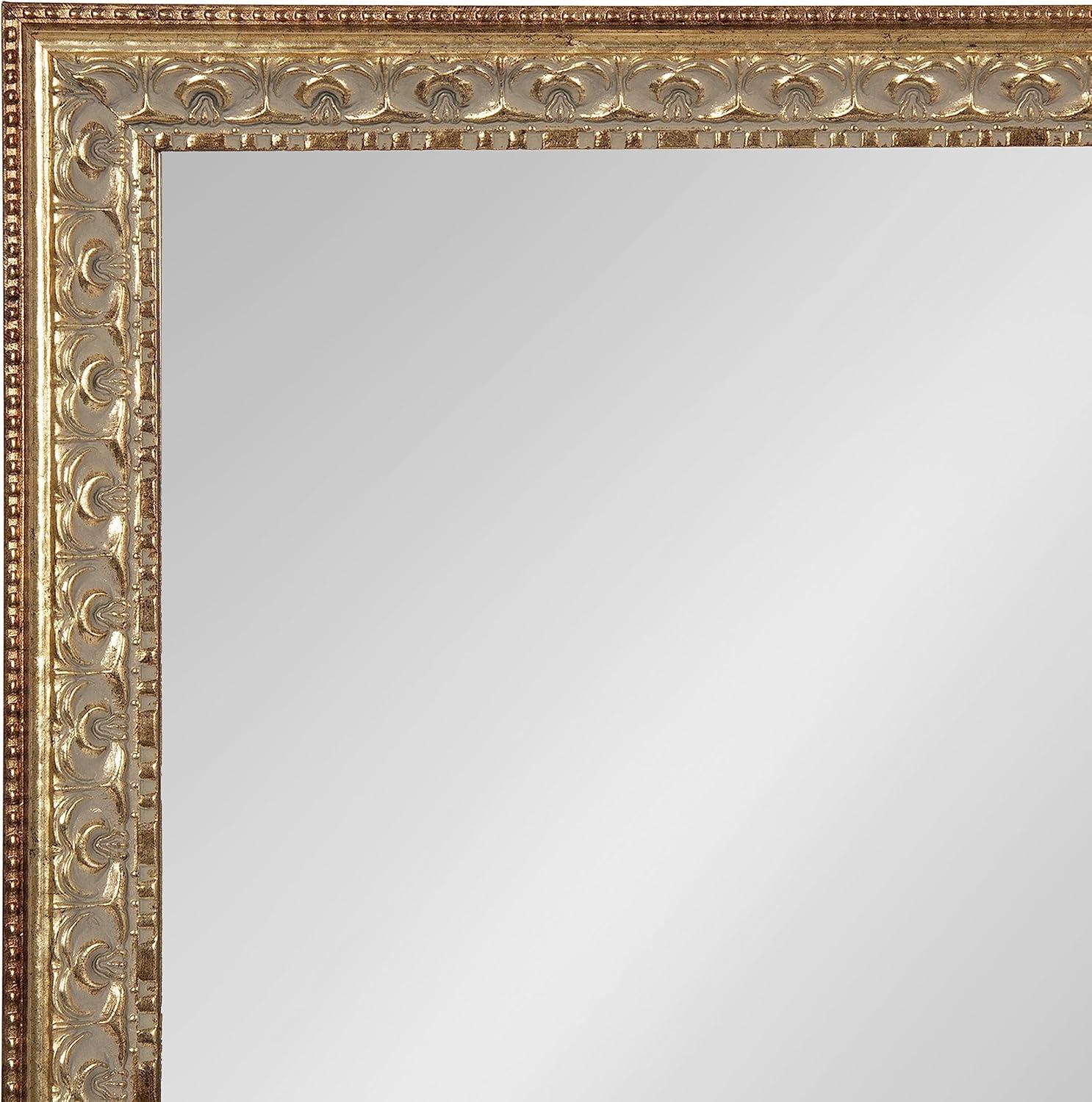 20"x30" Antique Gold Ornate Rectangular Wall Mirror