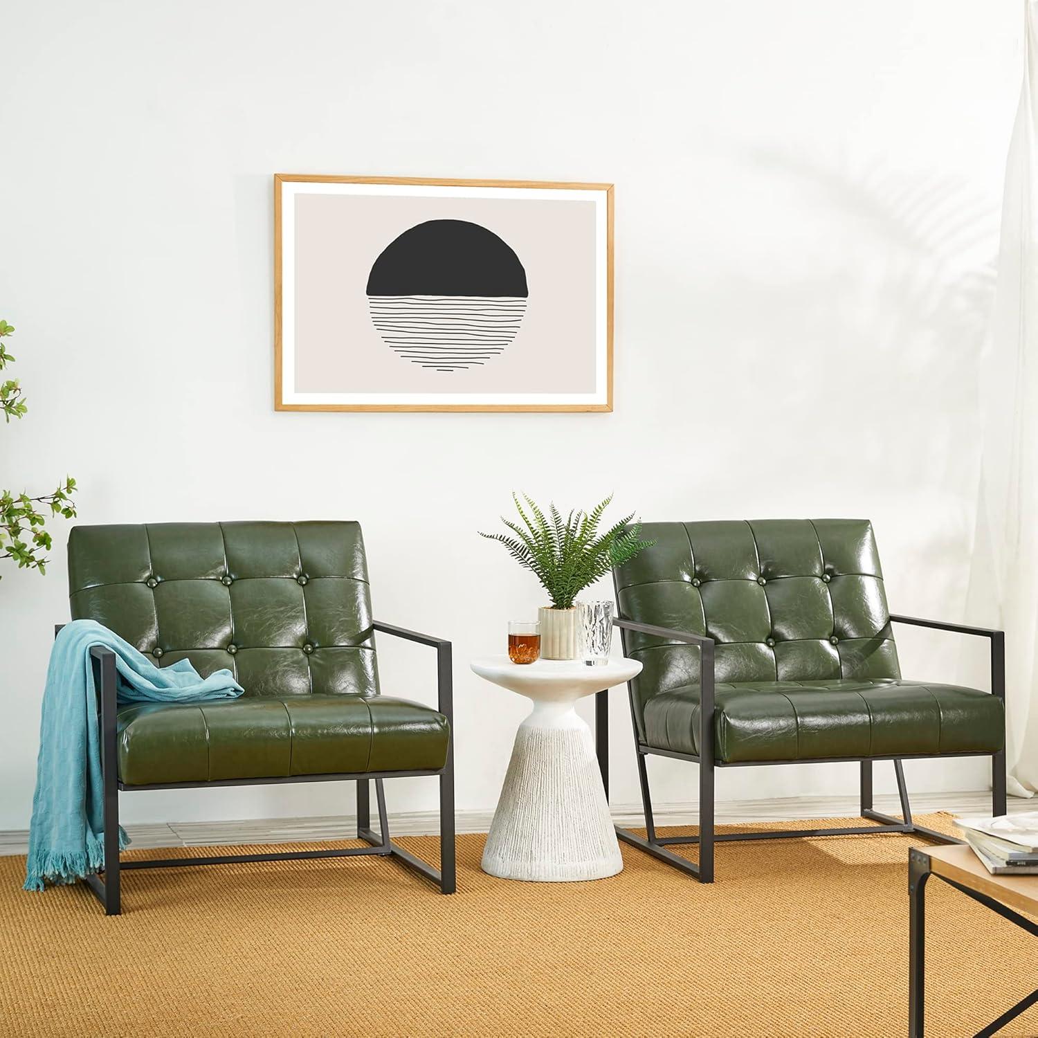 Billings Faux Leather Armchair