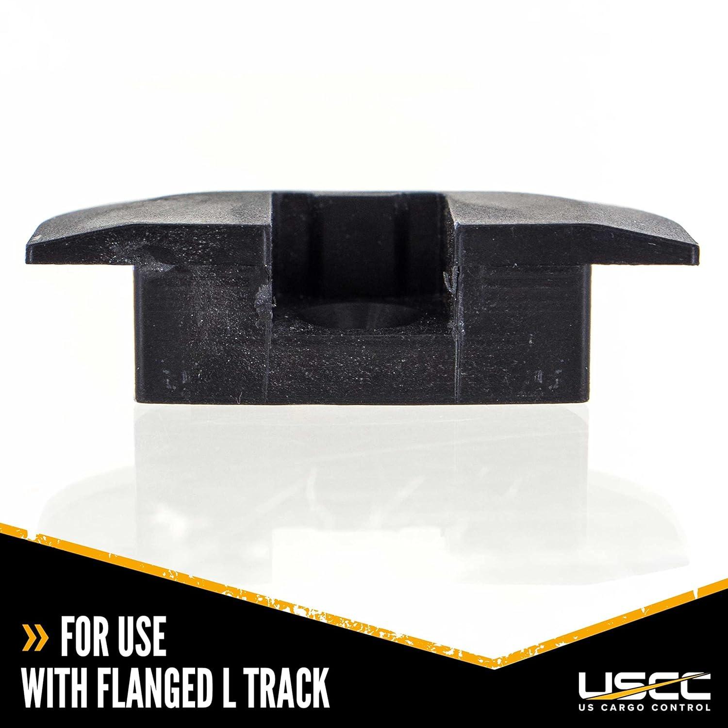 US Cargo Control Flanged End Caps for L Track Rails, Eliminates Sharp Edges On Flanged L Track, Easily Roll Motorcycles, ATVs, and Other Wheeled Cargo