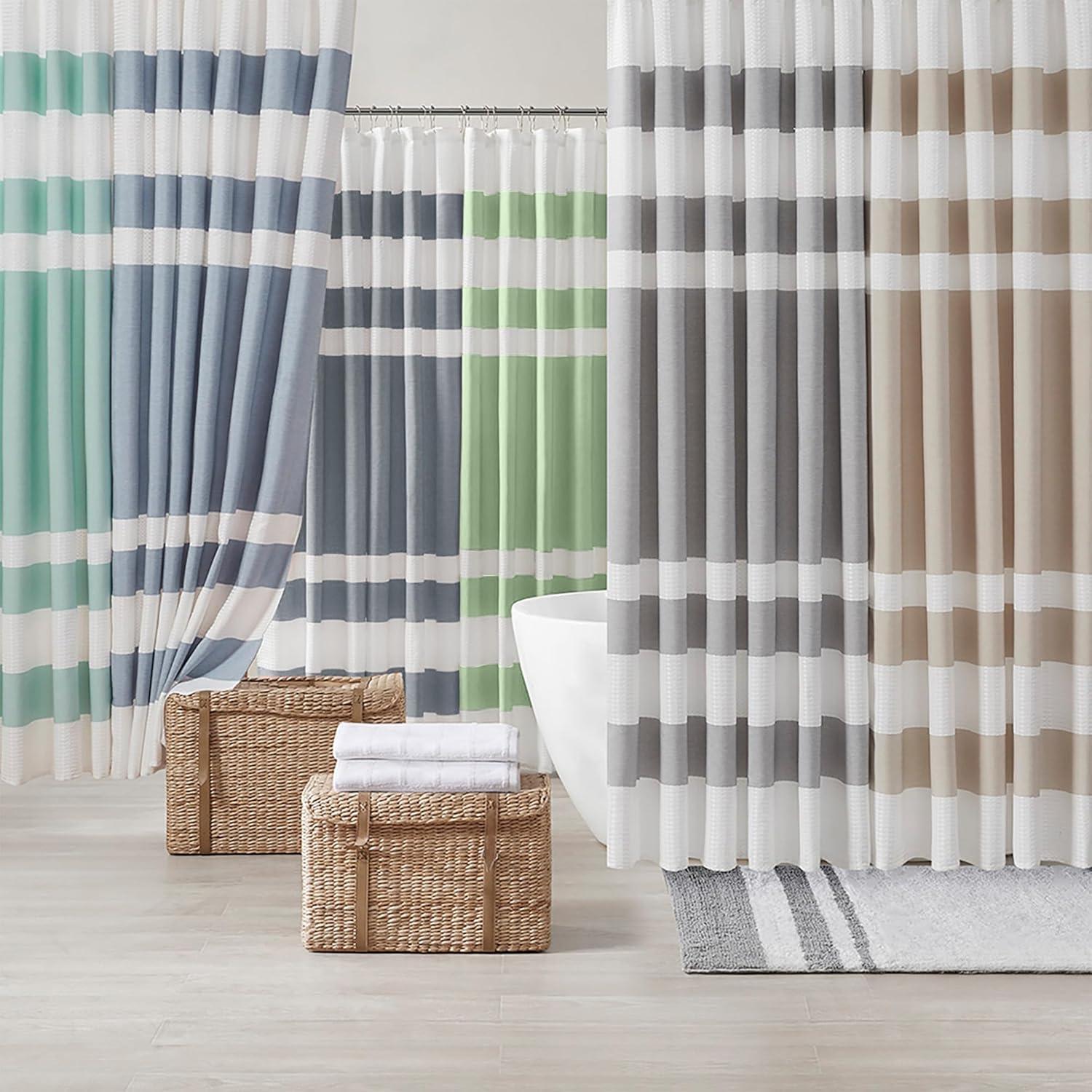 Striped Single Shower Curtain