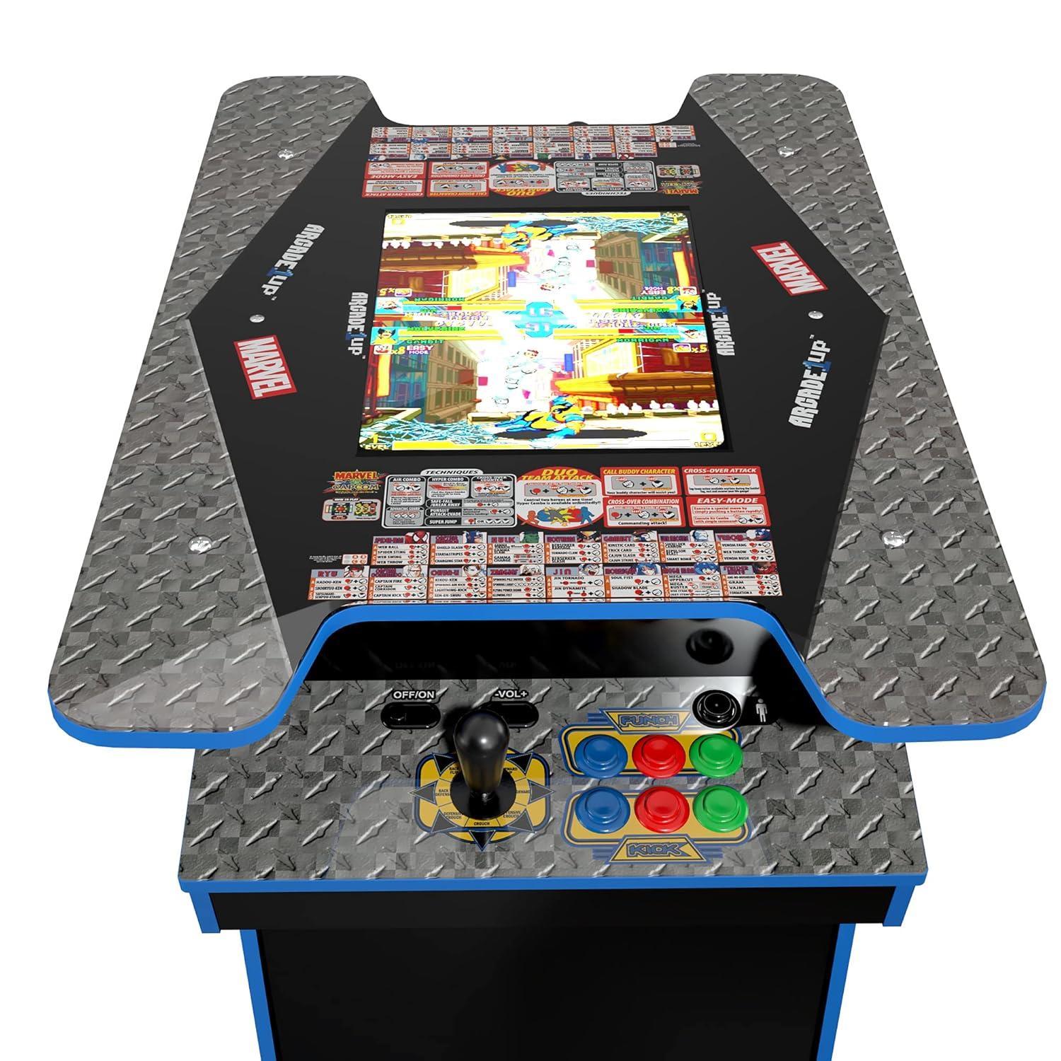 Arcade1UP Marvel vs. Capcom Head-to-Head (H2H) Gaming Table with Lit Deck