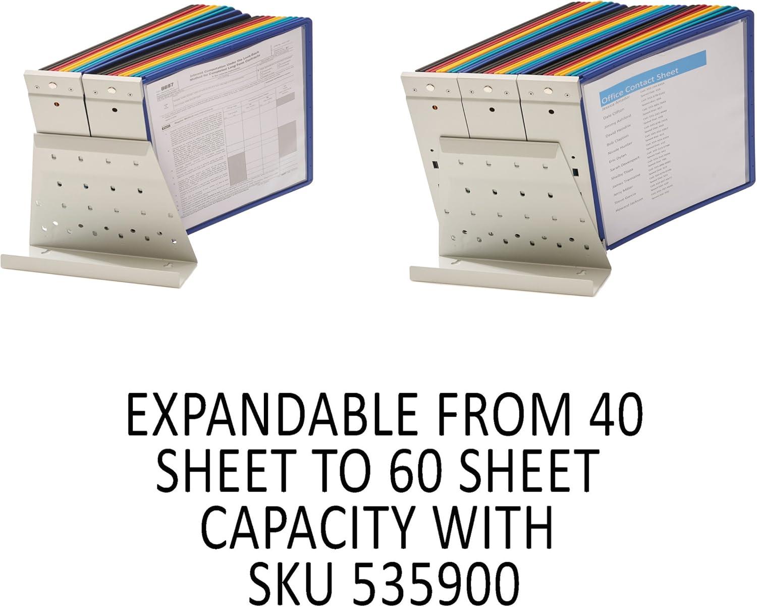 Durable® ario Reference Desktop System, 20 Panels, Assorted Borders And Panels