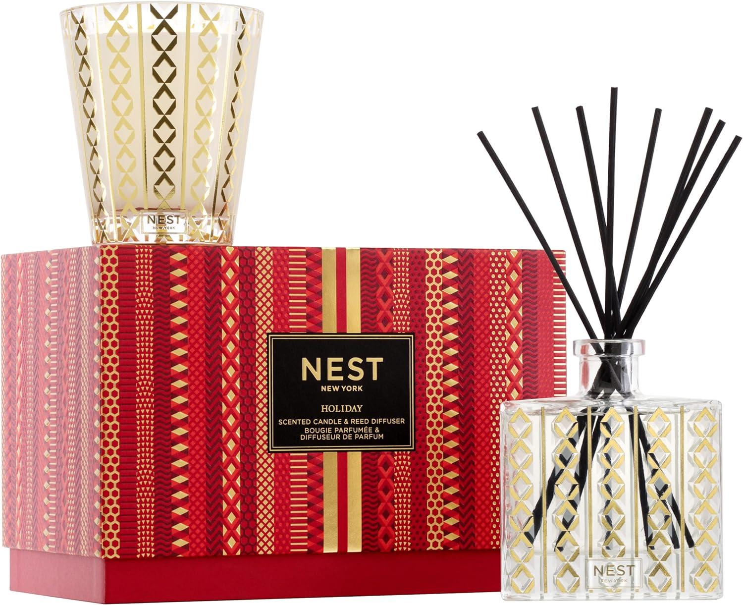 Festive Holiday Scented Candle & Reed Diffuser Set, 175ml