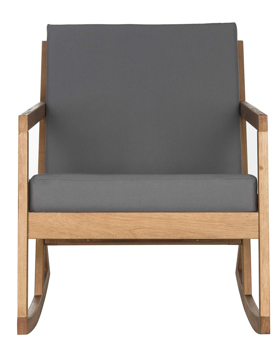 Vernon Rocking Chair Indoor/Outdoor - PAT7013 - Natural/Grey - Safavieh