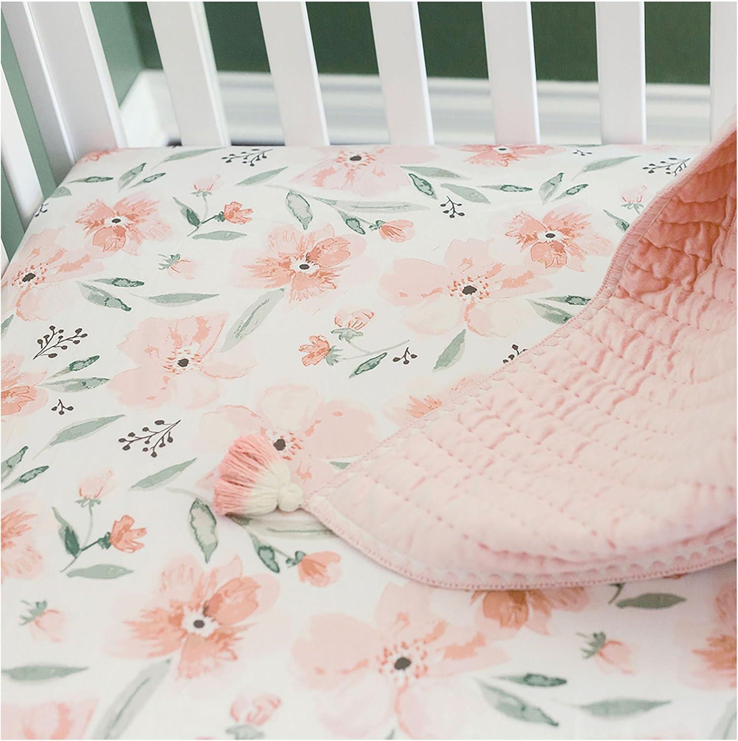 Crane Baby Cotton Sateen Fitted Crib Sheet