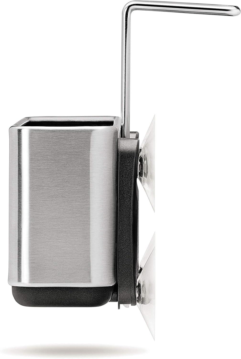 simplehuman Slim Sink Caddy Sponge Holder, Brushed Stainless Steel
