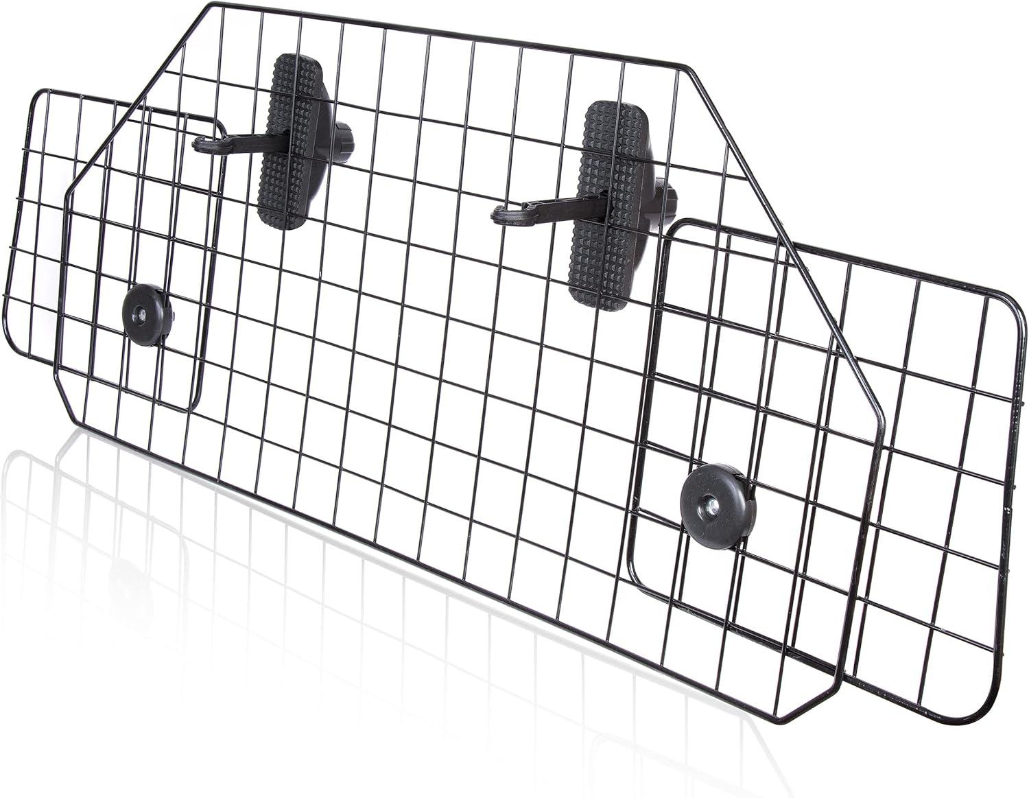 Car Dog Universal Pet Barrier - Zone Tech Premium Quality Black Heavy Duty Coated Wire Adjustable Mounted Headrest Barrier for Pet/Dog Safety