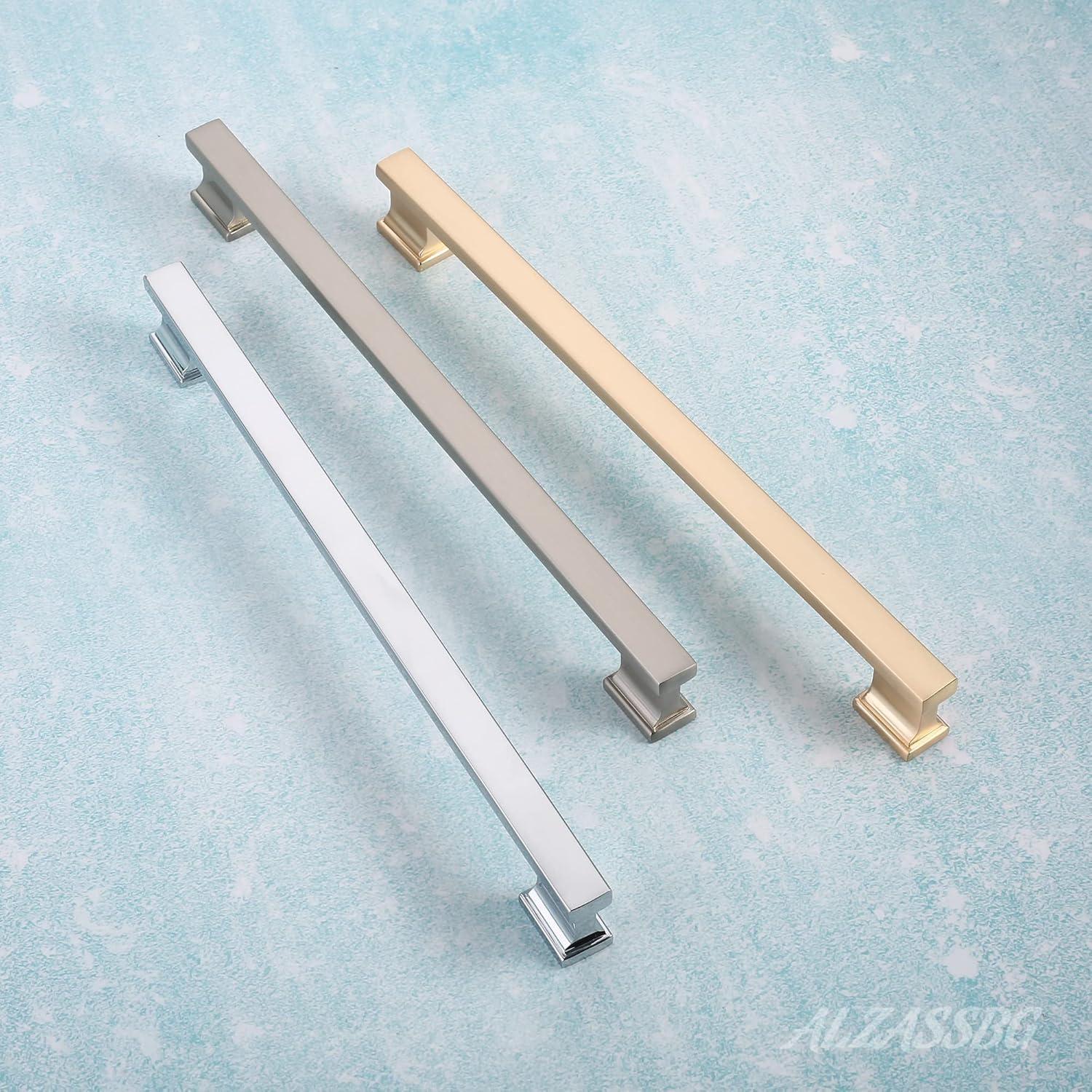 Brushed Nickel 10-Inch Cabinet Bar Pull with Mounting Hardware