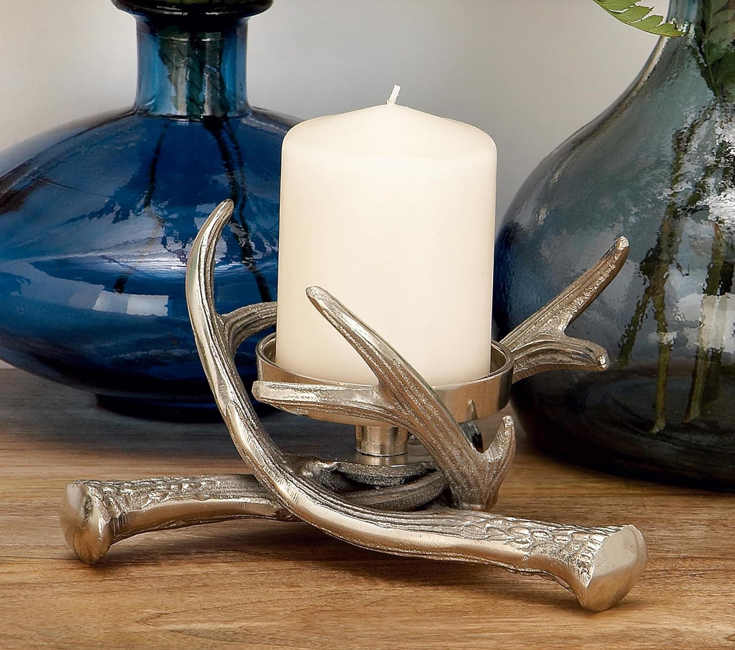 Aluminum Metal Antler Decorative Candle Holder