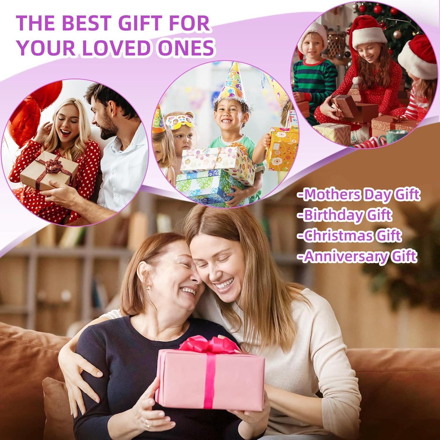 Gifts for Mom Wife Valentines Day Throw Blanket Gifts for Grandma, Best MOM Ever Surrounded by Heart Shape with 100 Languages I Love You Blanket, Mom Gifts Christmas Mother‘s Day 60''x70''