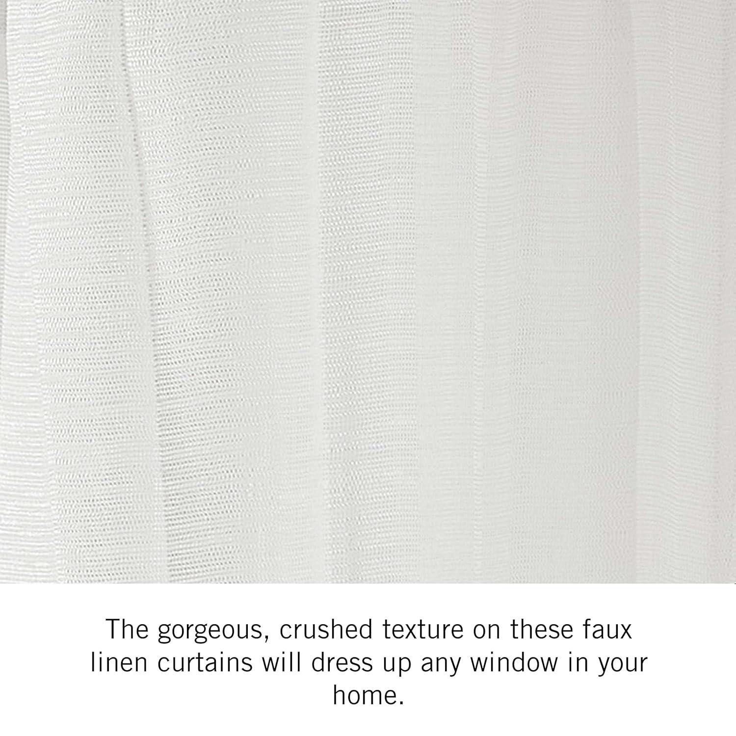 Nautica Nautica Cordelia Crushed Sheer Window Curtains (Set of 2)
