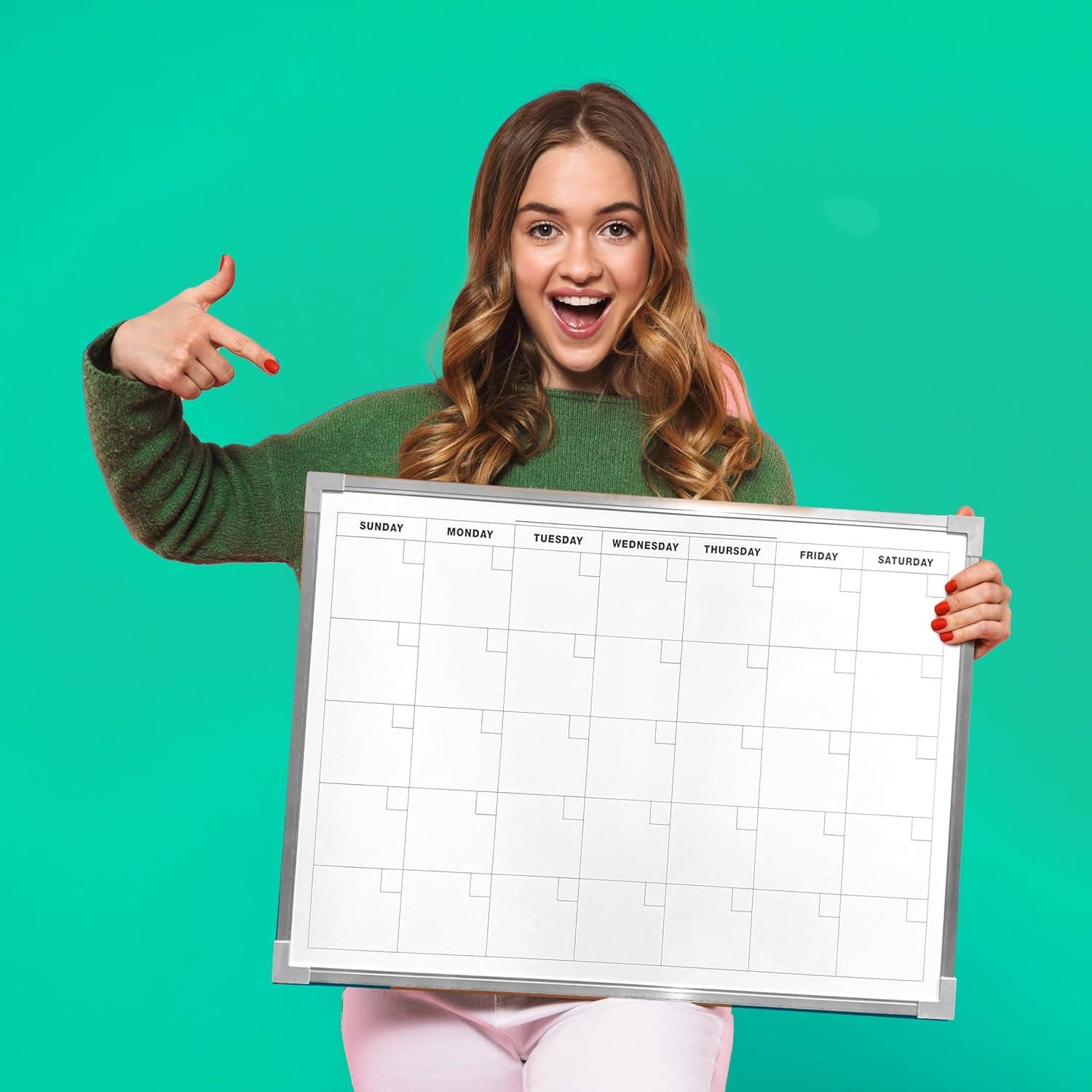 Flipside Products Wall Mounted Magnetic Wall Calendar, 18" x 24"