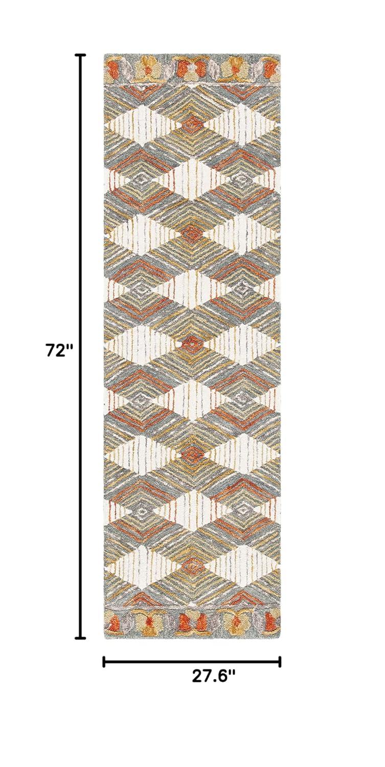 Trace TRC522 Hand Tufted Accent Rug - Ivory/Light Blue - 2'x3' - Safavieh.
