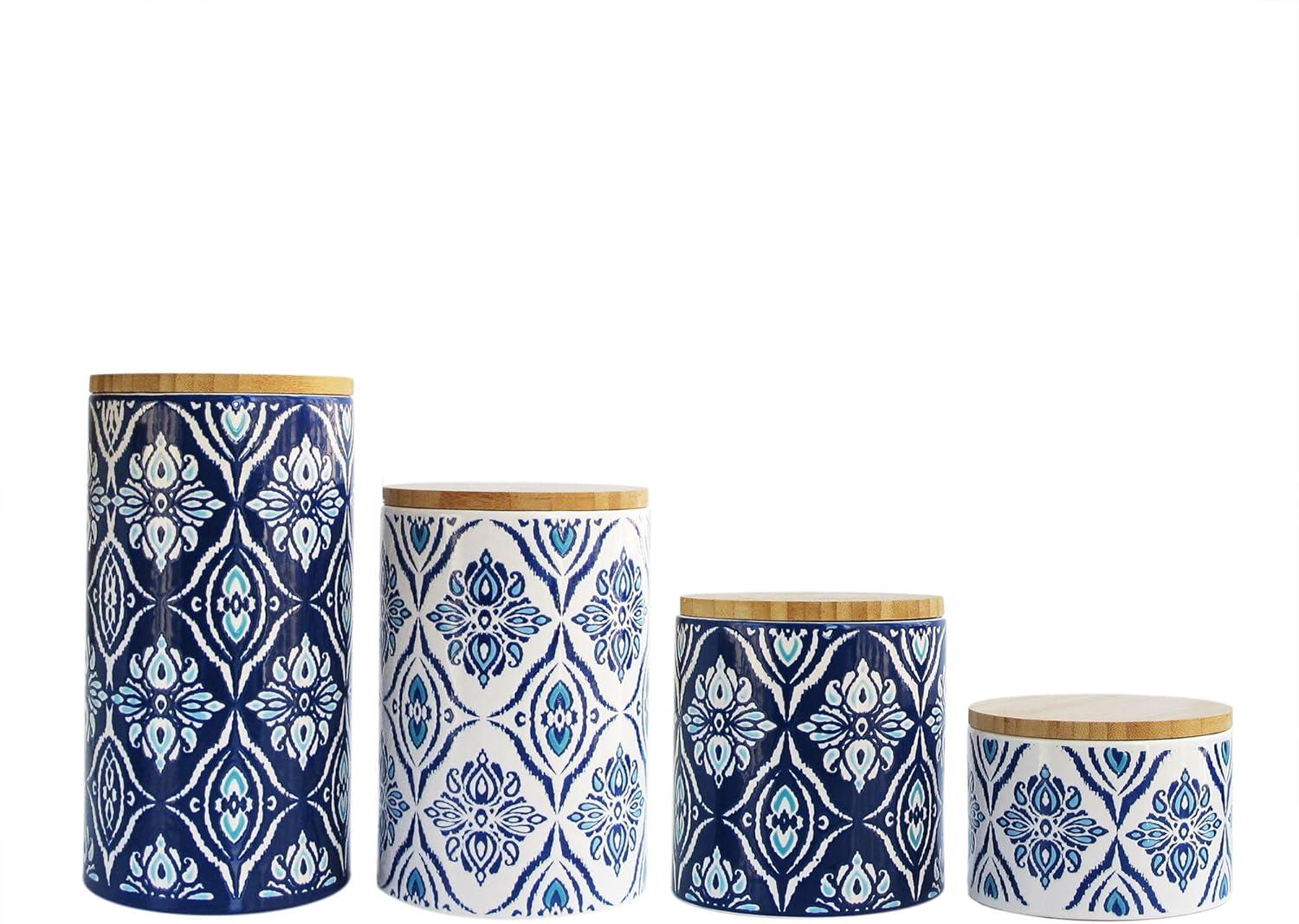 Pirouette Ceramic / Porcelain Canister - Set of 4