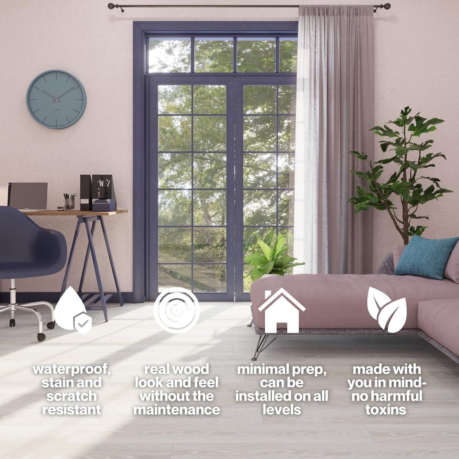 Lucida USA MaxCore Pro 20mil x 7.3" W x 48" L Click Lock Luxury Vinyl Plank Flooring