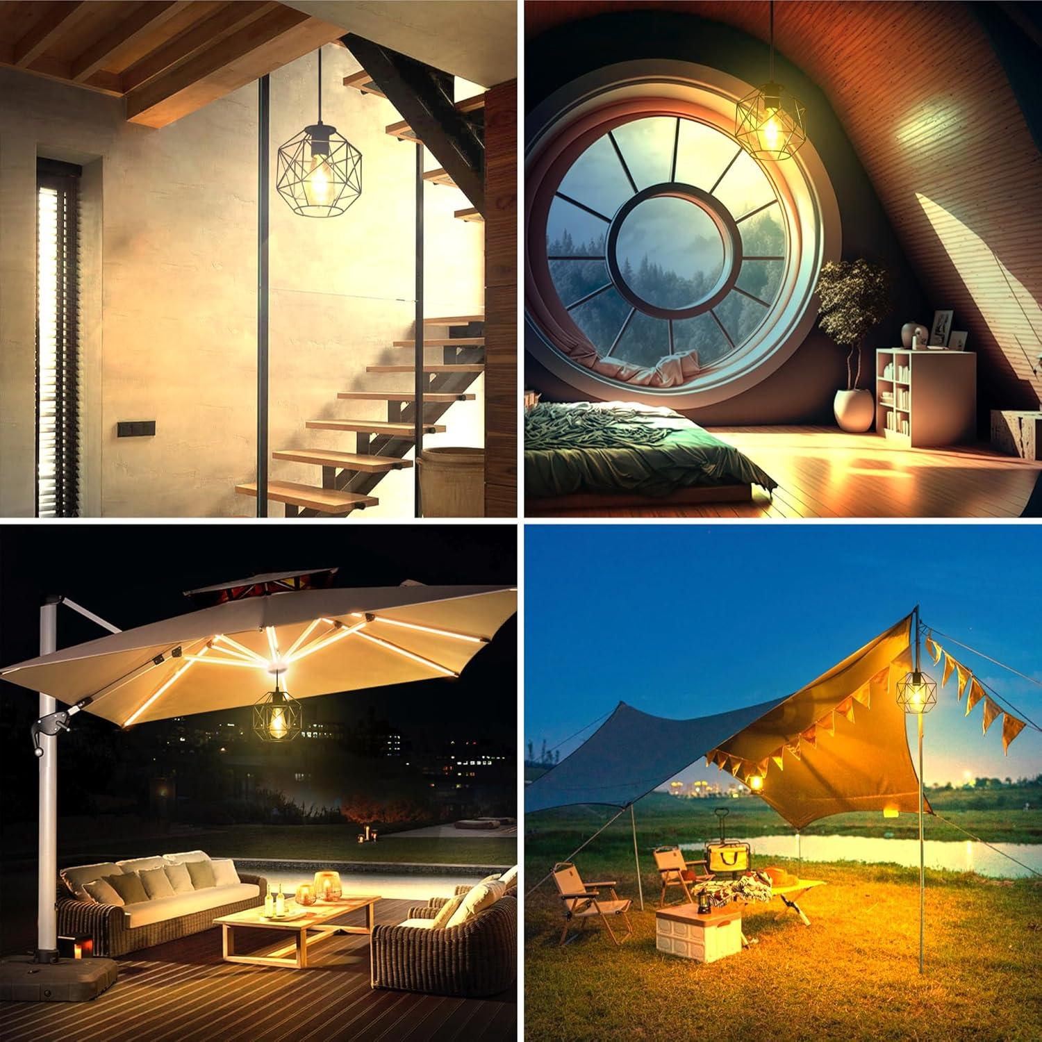 MEIHONG Solar Spot Light Outdoor, Waterproof Solar LED Landscape Lights Dusk to Dawn, 2-in-1 Solar Spotlight Solar Powered Accent Lights for Garden Porch Walkway Patio (1 Pack)