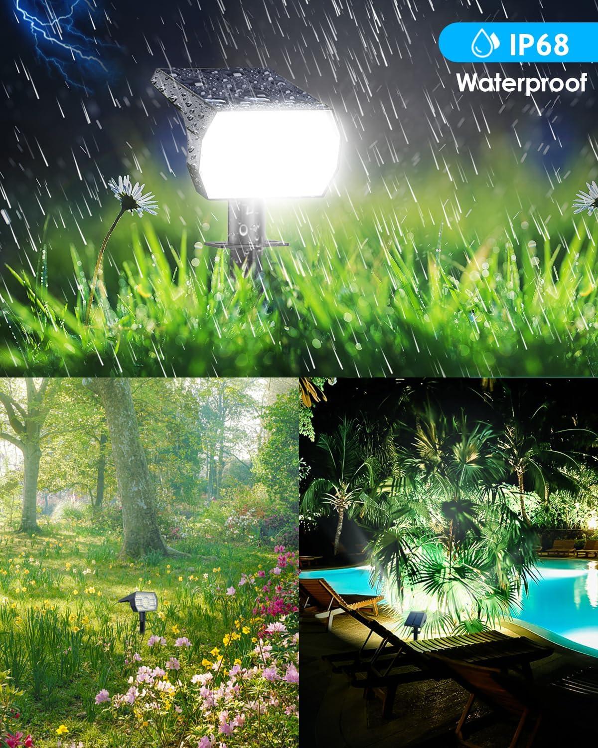 Solar Powered Black LED Pathway Lights Multipack