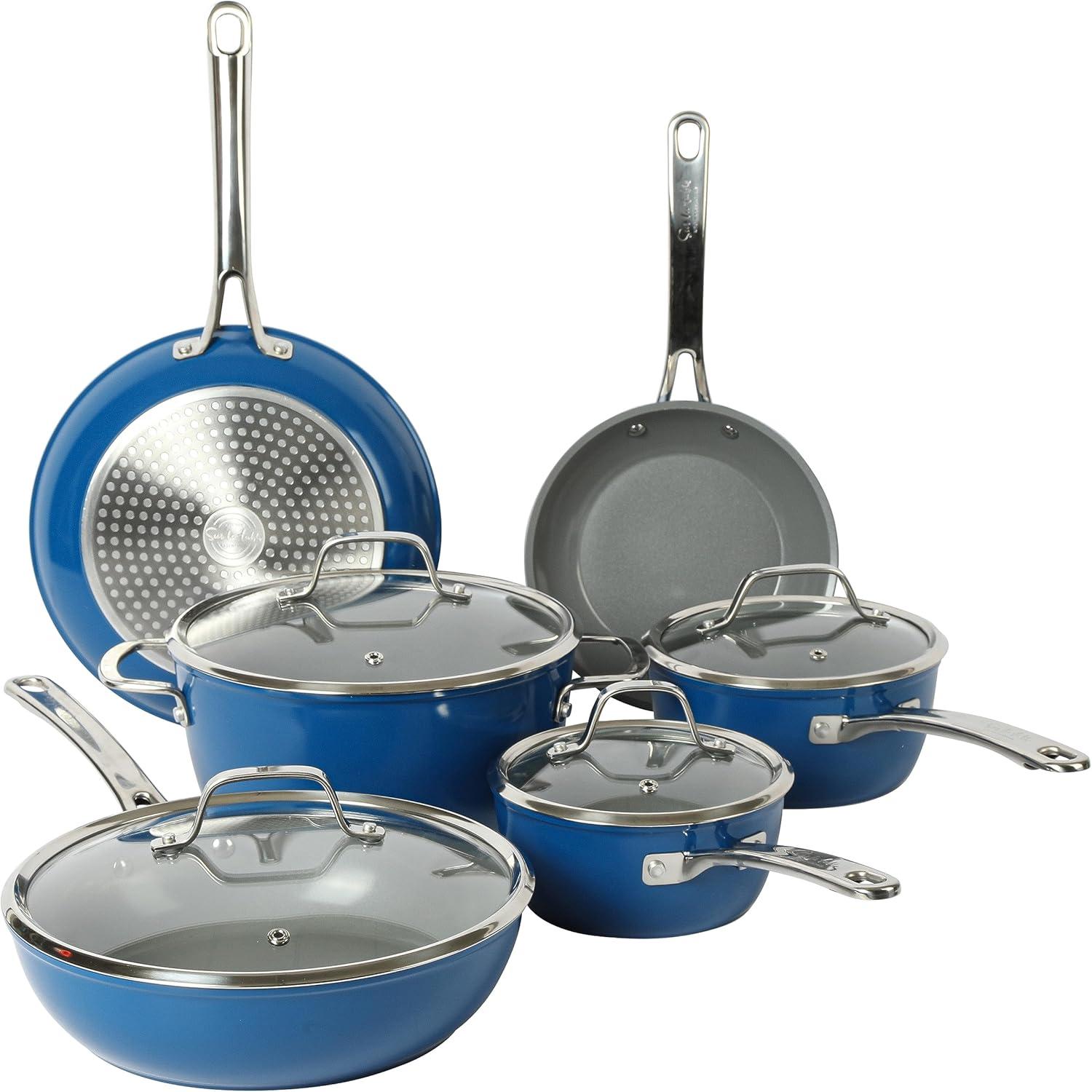 Sur La Table Kitchen Essentials 10 - Piece Non-Stick Aluminum Cookware Set