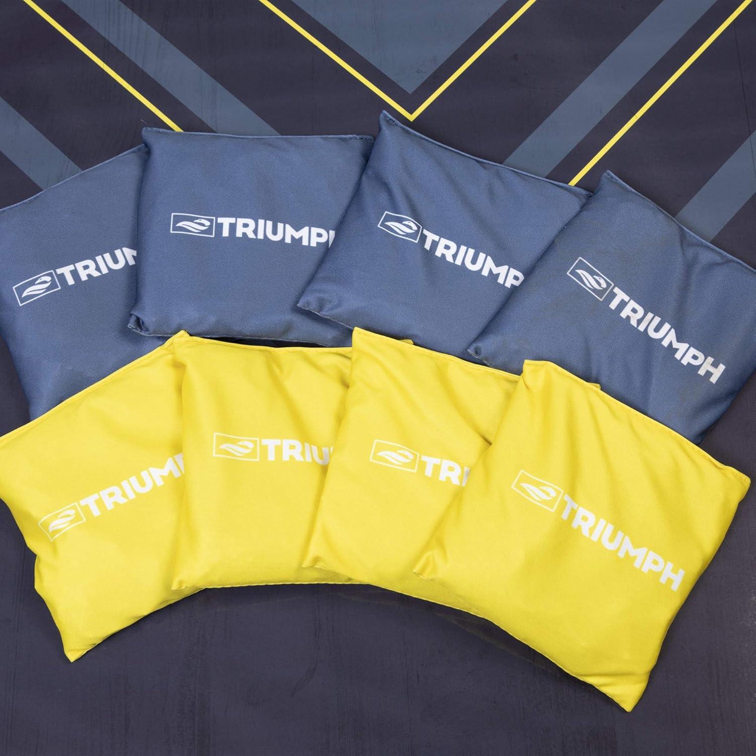 Triumph LED 2x3 Cornhole Set Bag Toss - Blue/Yellow (NEW)