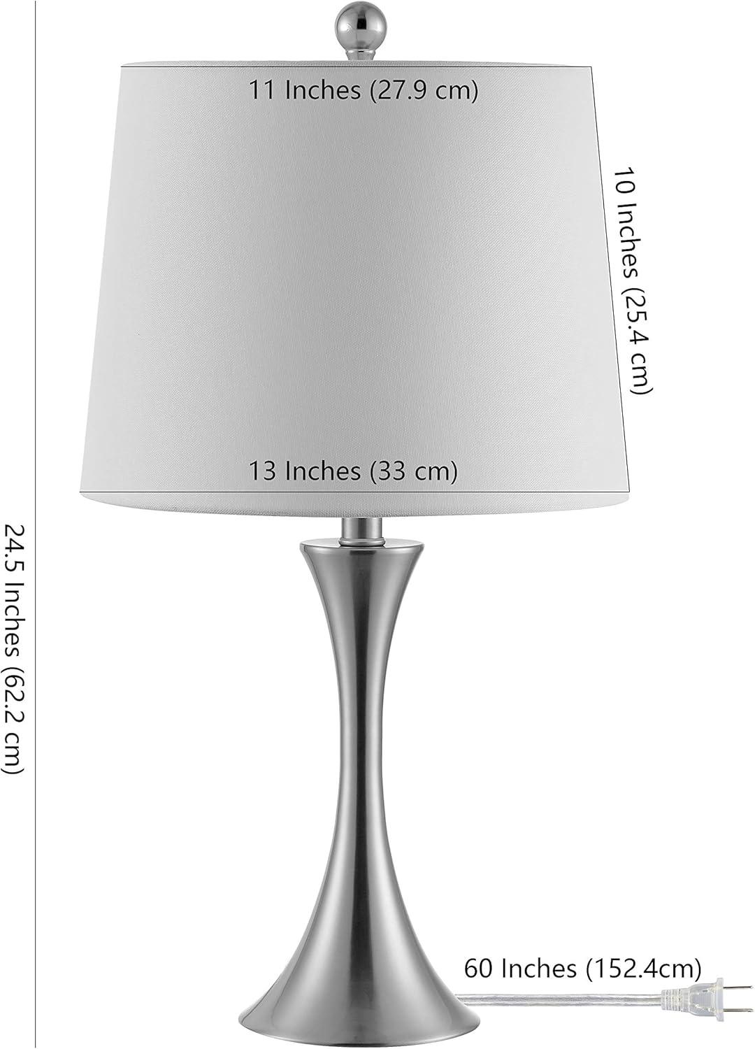 Benita Iron Table Lamp - Nickel - Safavieh.