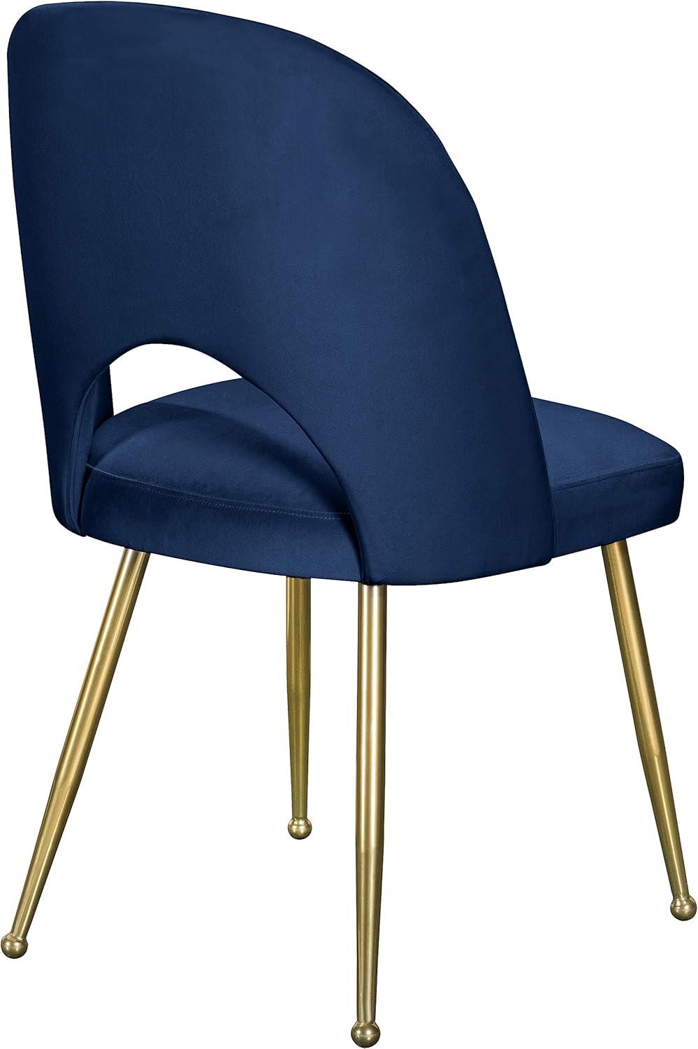 Meridian Furniture Logan Navy Velvet Dining Chair (Set of 2)