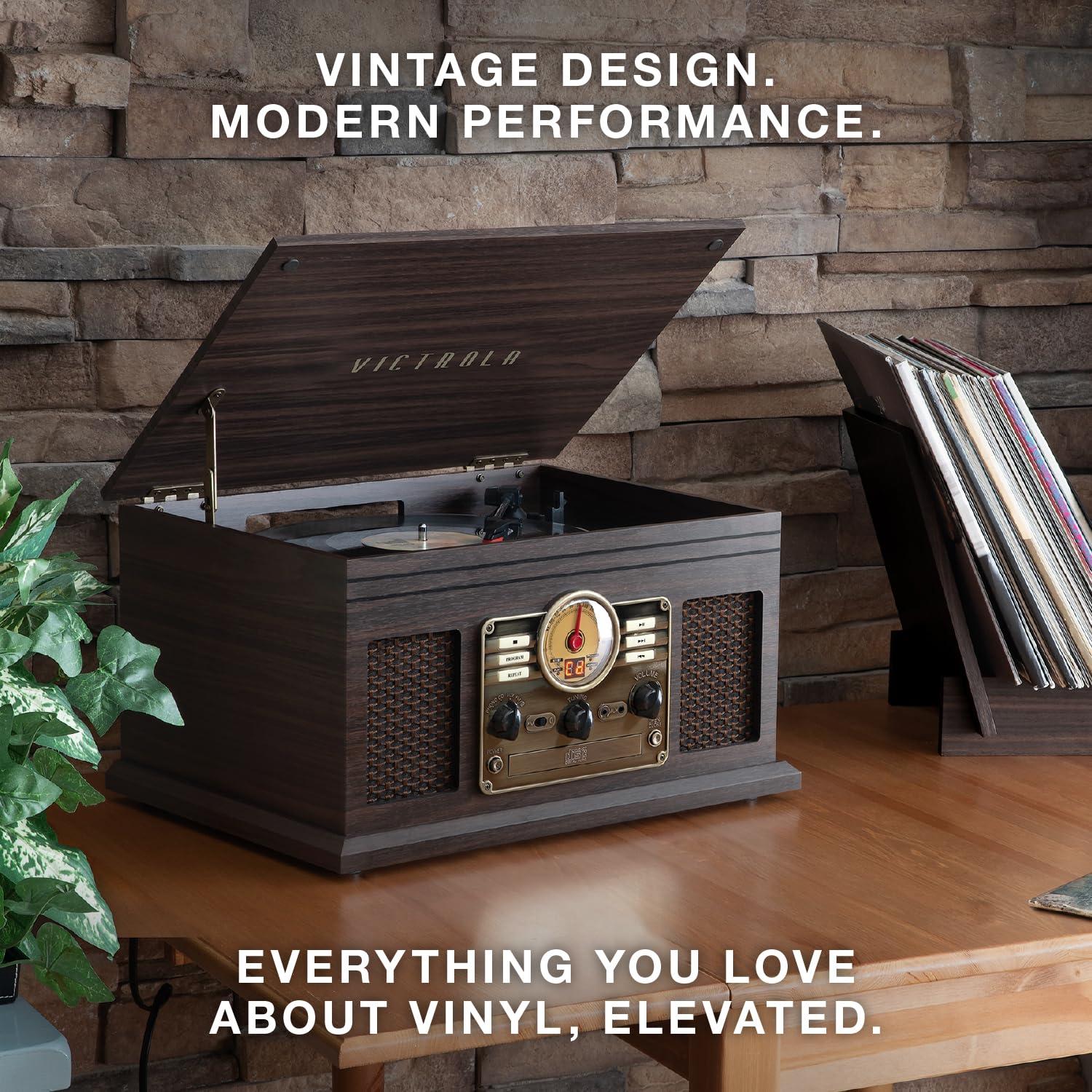 Victrola Quincy Wood Bluetooth Record Player