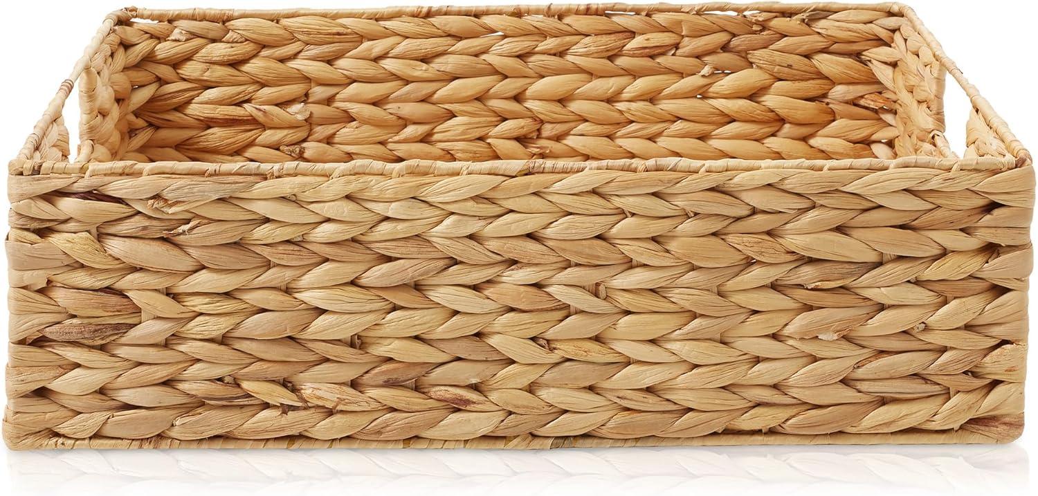 Casafield Casafield Pantry Baskets with Chalkboard Labels and Marker, 10"x13"x5" Storage Bins (Set of 4)