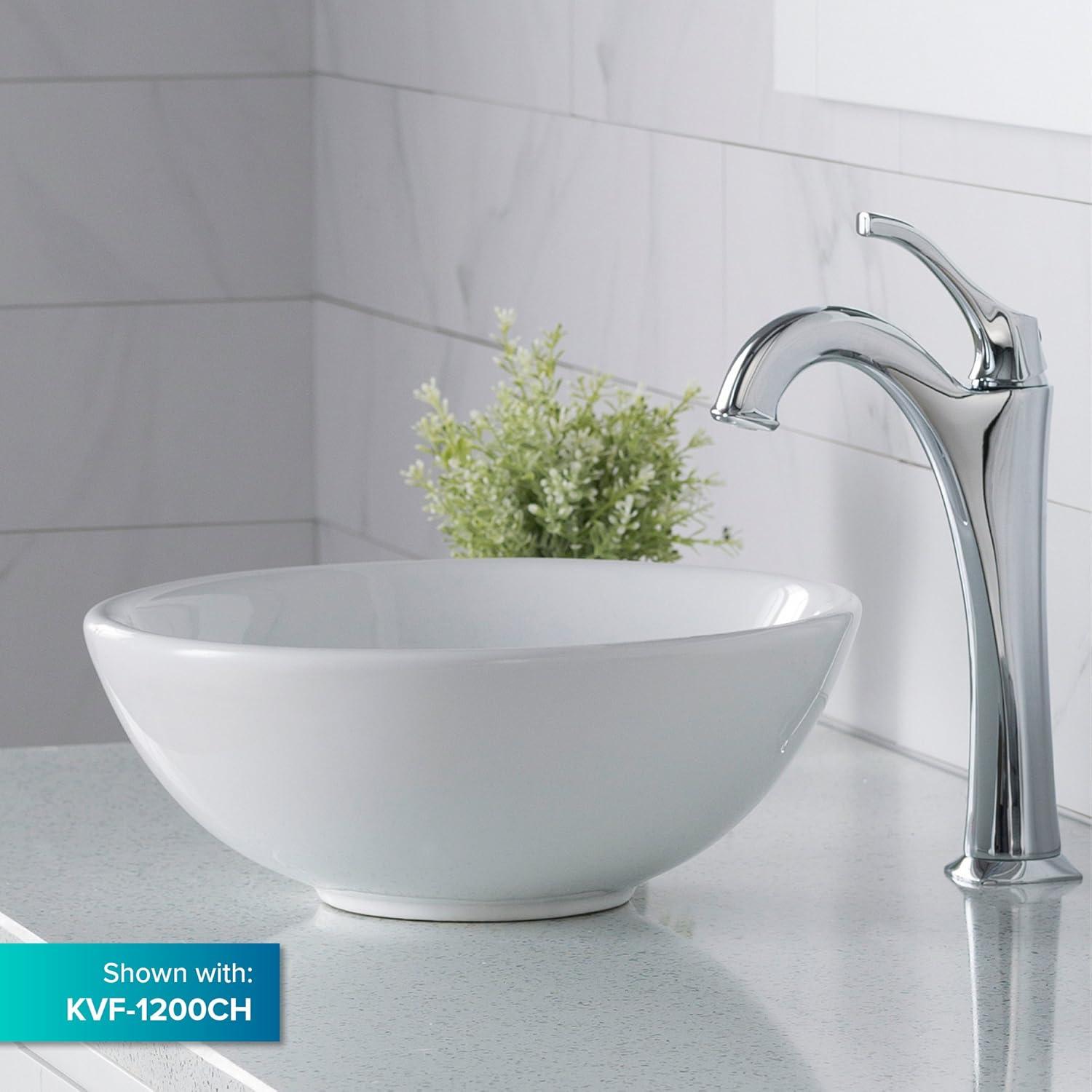 Thin ceramics Circular Vessel Bathroom Sink