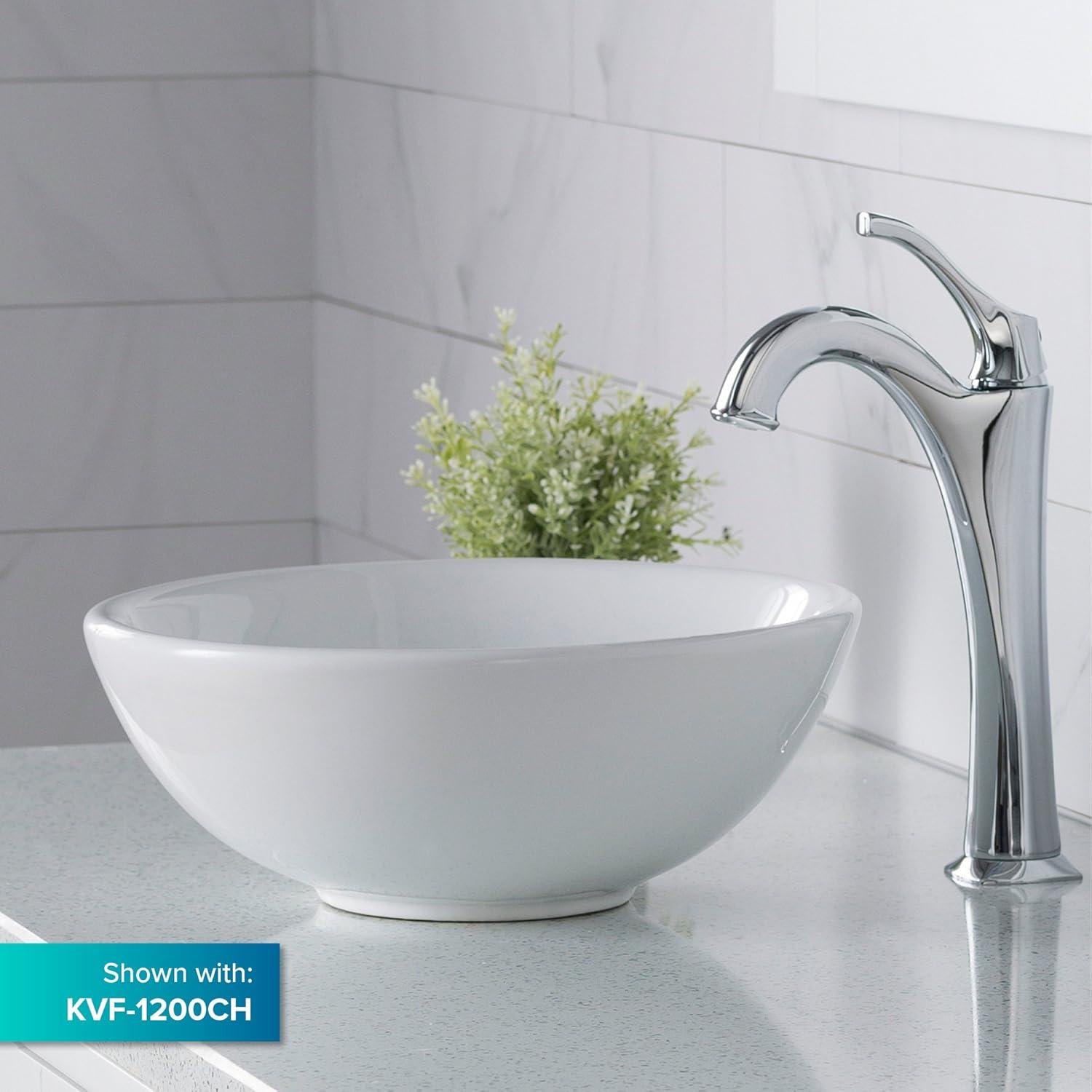 KRAUS Elavo™ Thin Ceramics Vessel Bathroom Sink