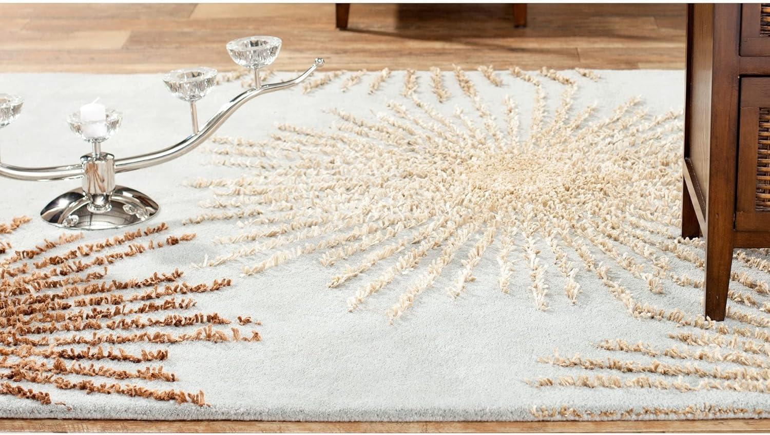 Soho SOH712 Hand Tufted Indoor Accent Rug - Light Blue/Multi - 3'6"x5'6" - Safavieh.